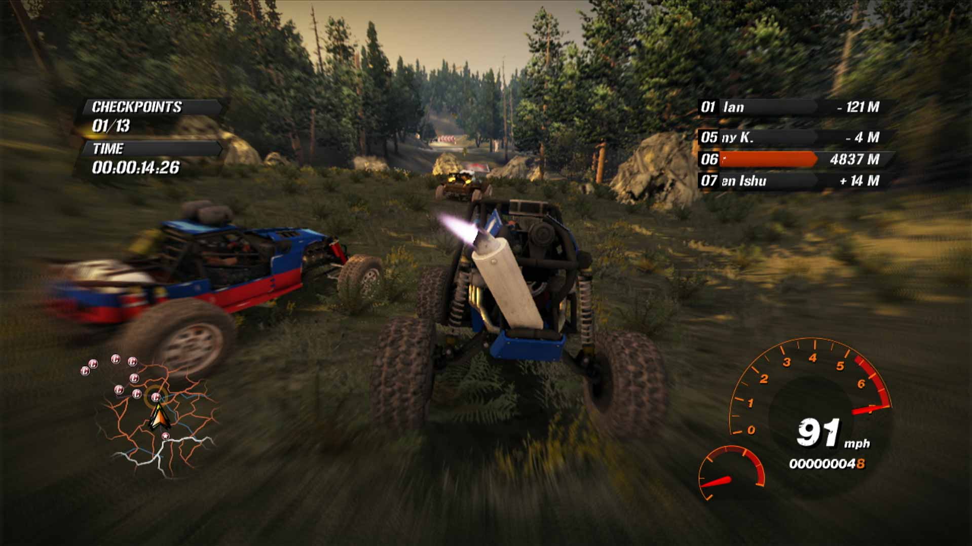 Fuel PS3 dune buggy race gameplay