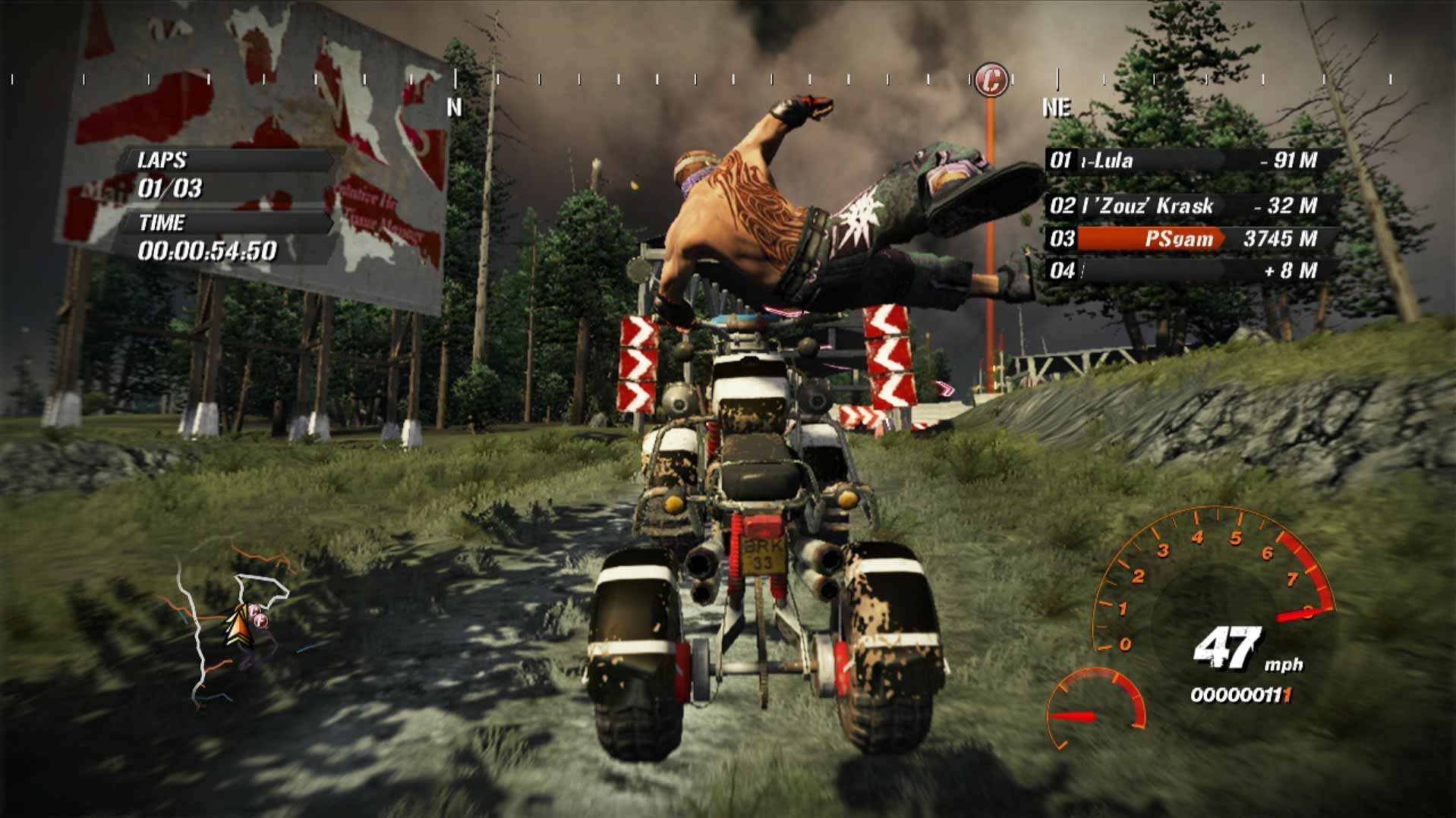 Fuel PS3 jump air trick atv