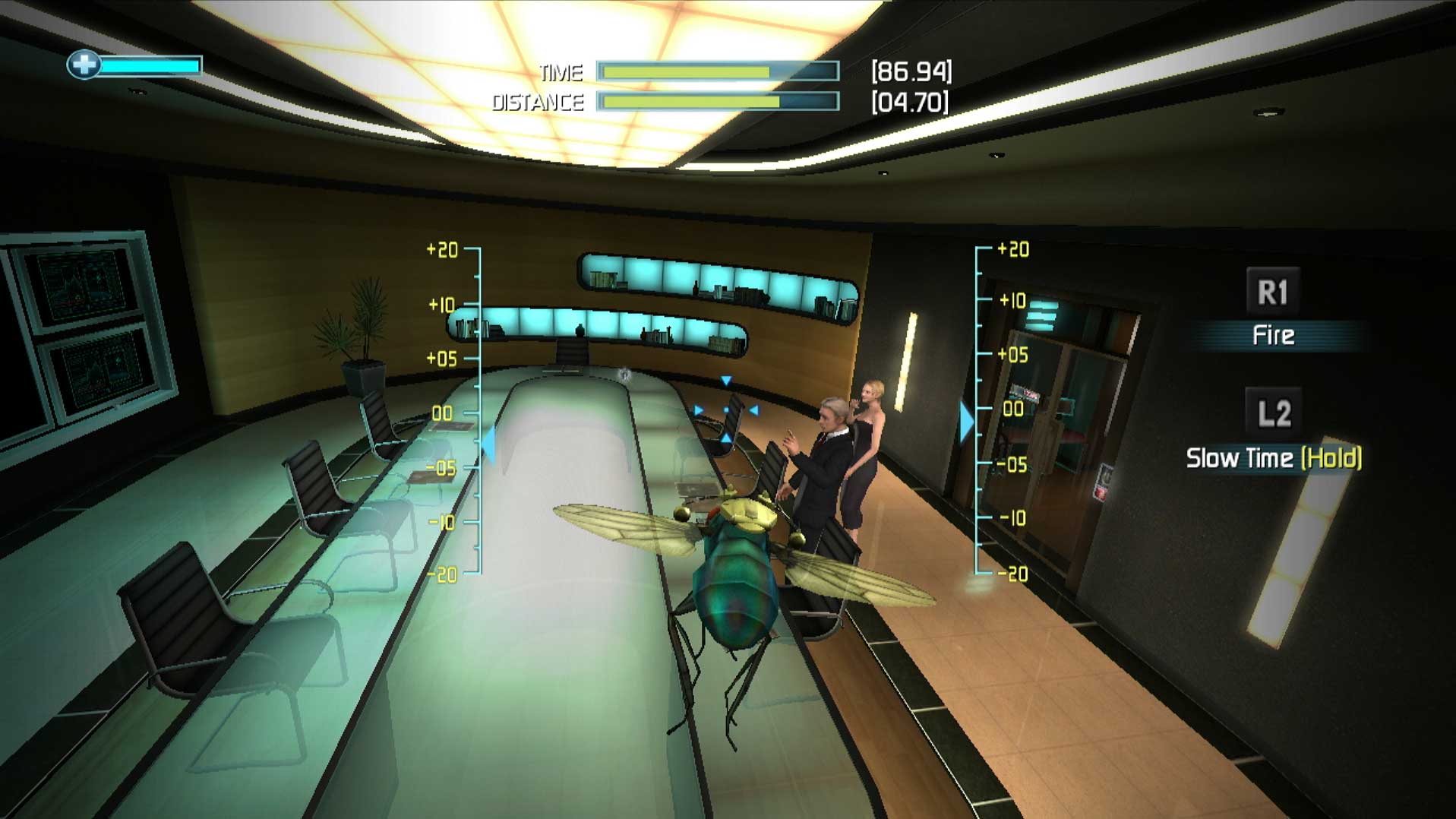 G-Force PS3 mooch flying conference room gameplay