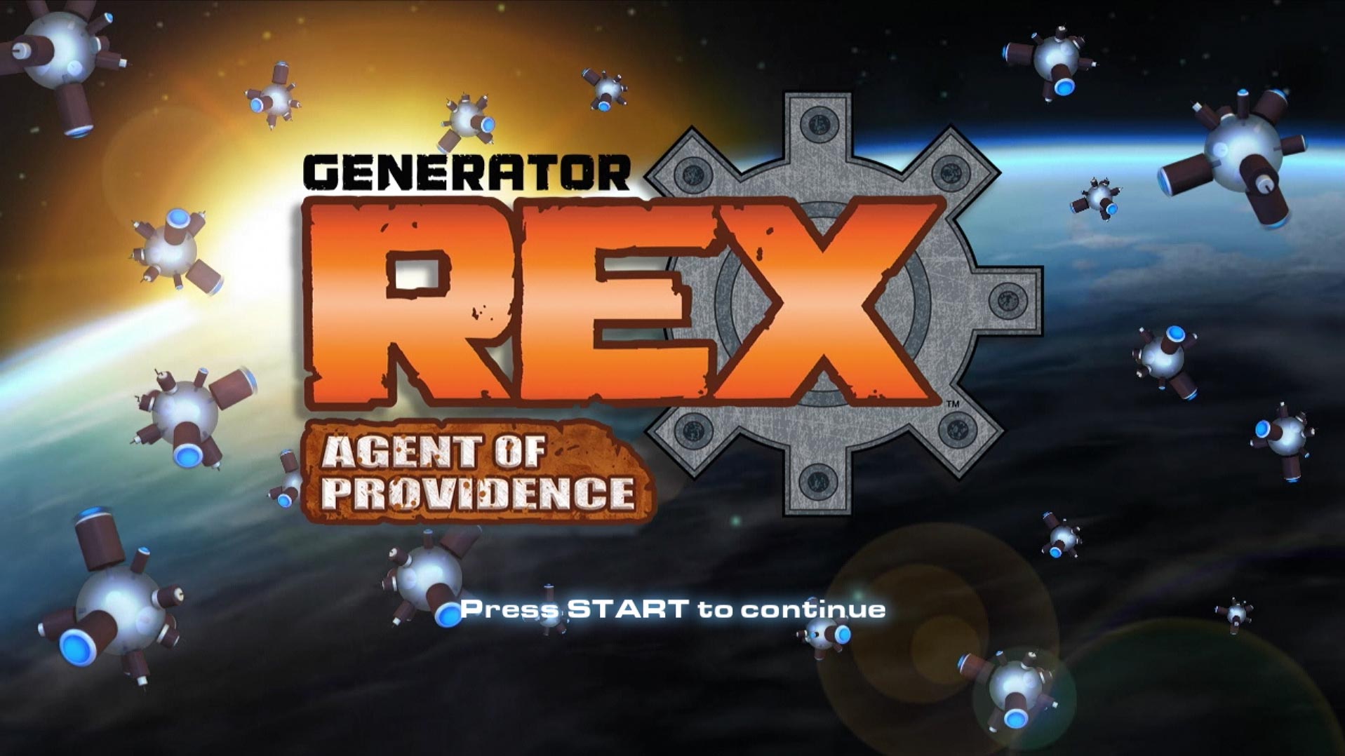 Generator Rex Agent of Providence PS3 game title press start screen