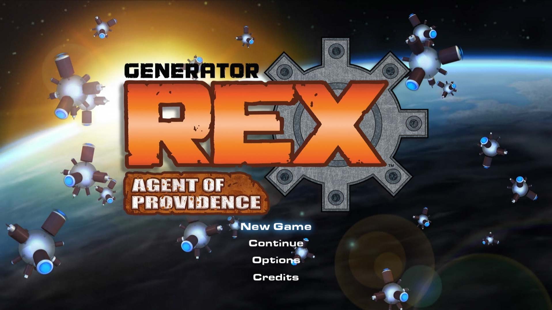 Generator Rex Agent of Providence PS3 game main menu screen