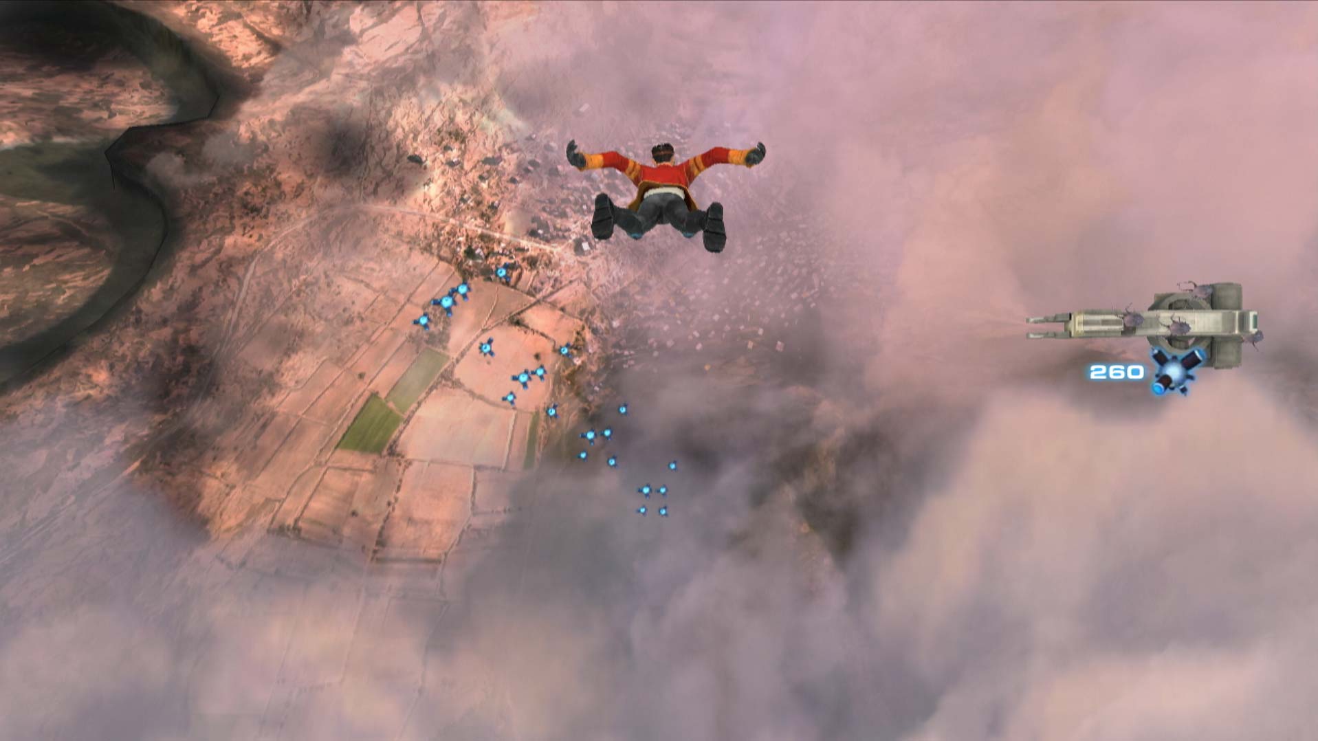 Generator Rex Agent of Providence PS3 sky diving gameplay