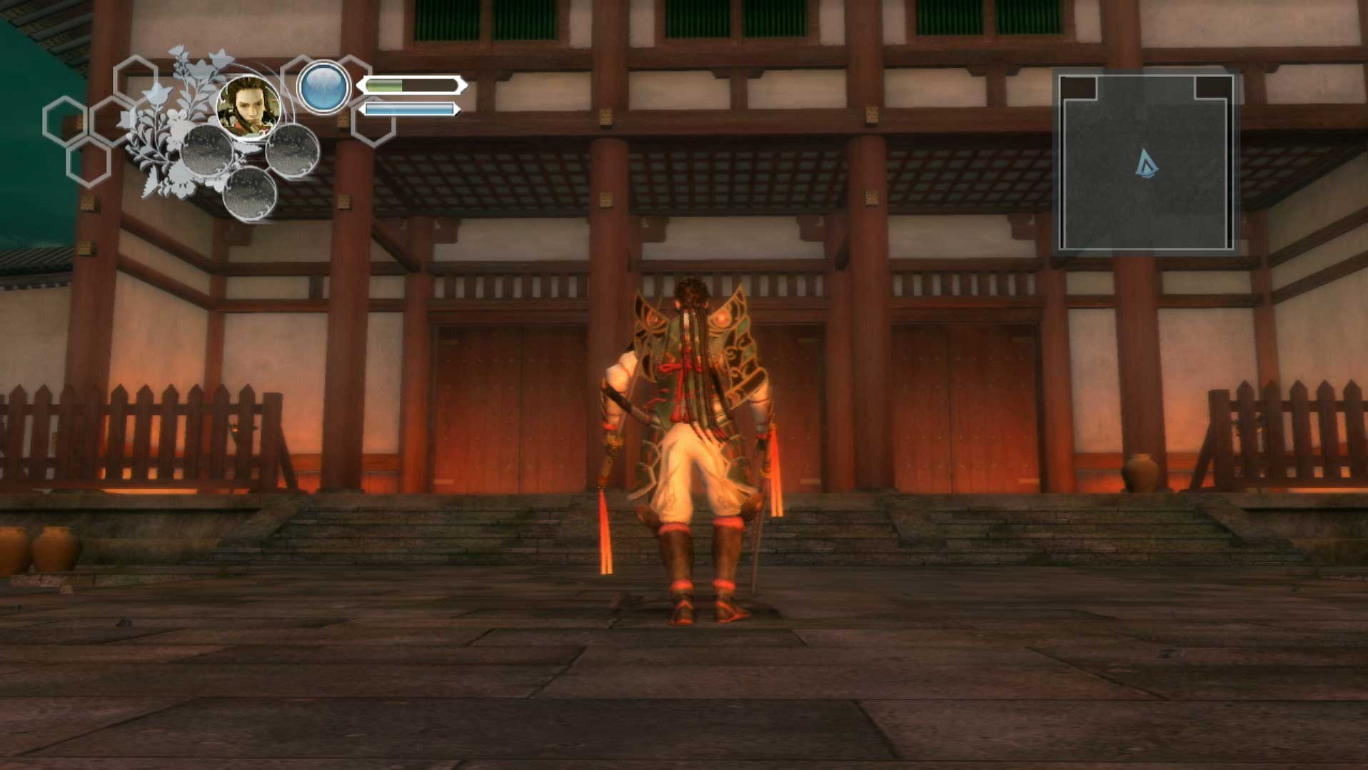 Genji Days of the Blade PS3 standing building doors