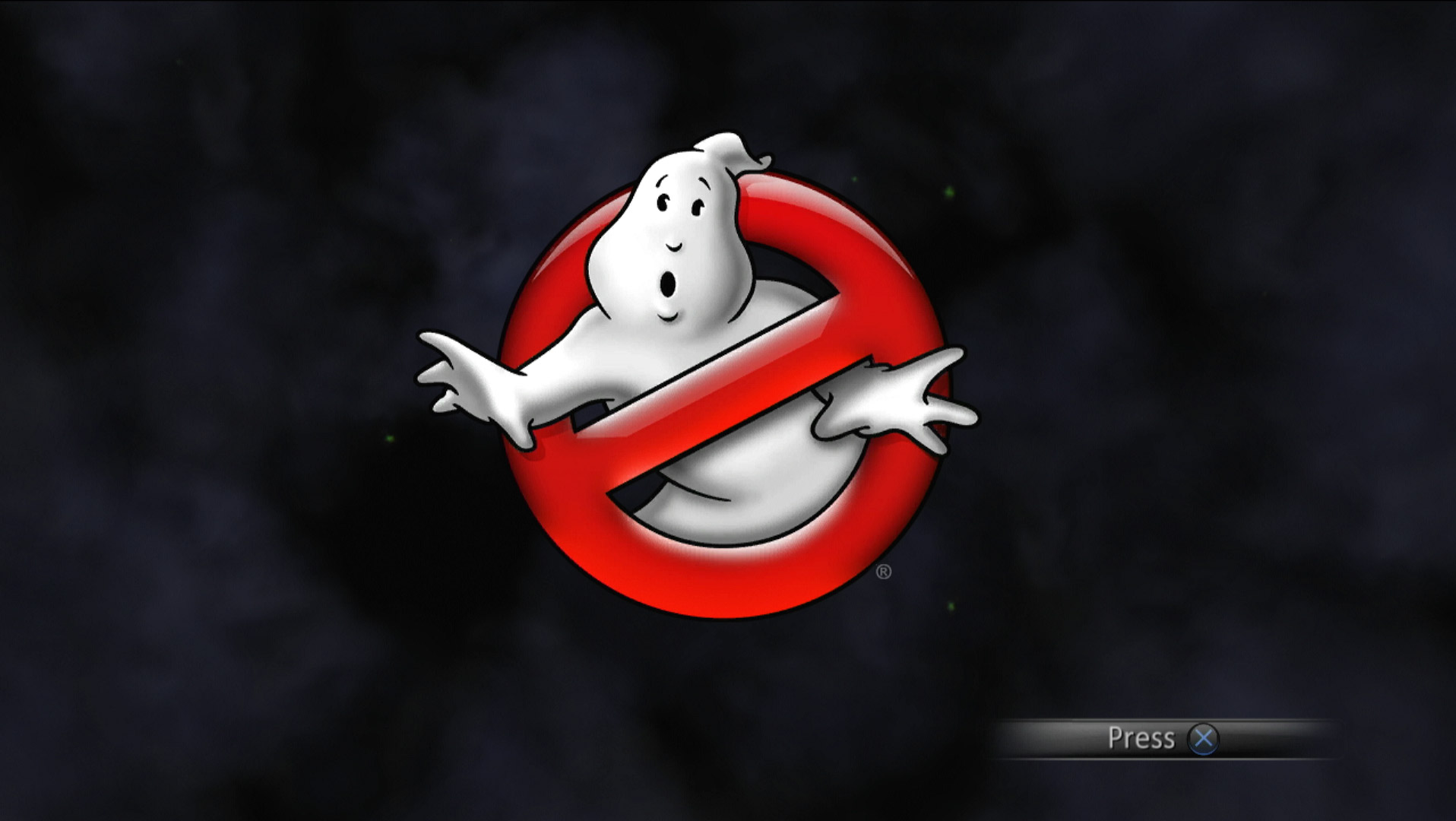 Ghostbusters The Video Game PS3 title press start screen