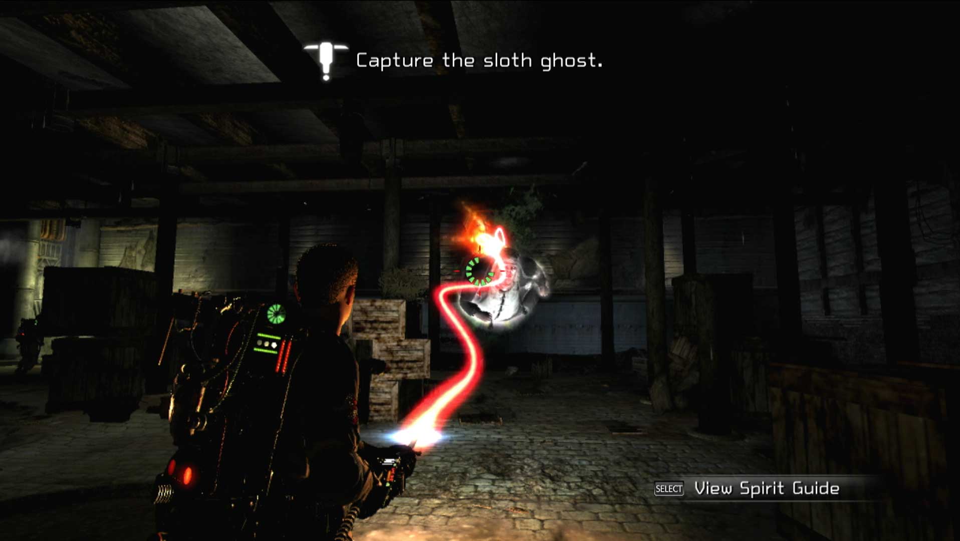 Ghostbusters The Video Game PS3 gameplay proton beam firing