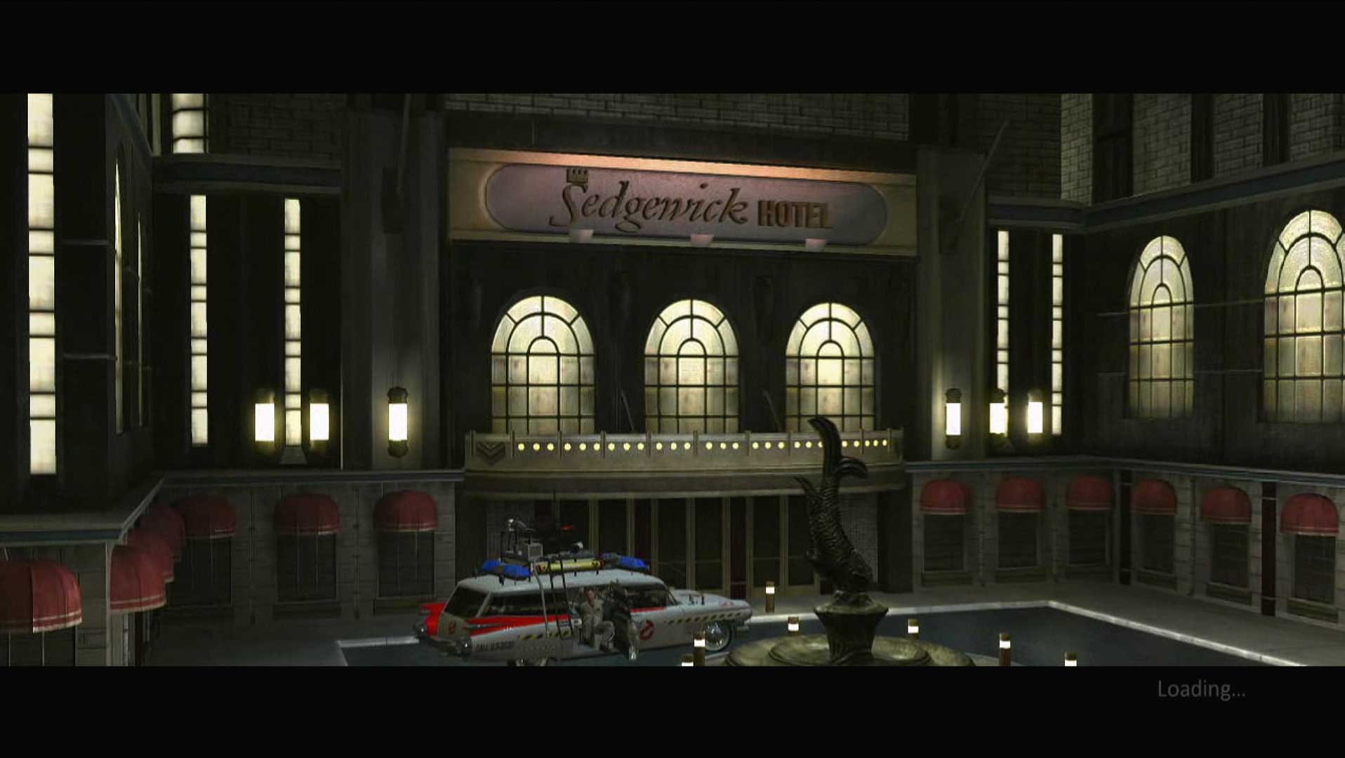 Ghostbusters The Video Game PS3 sedgewick hotel outside cutscene