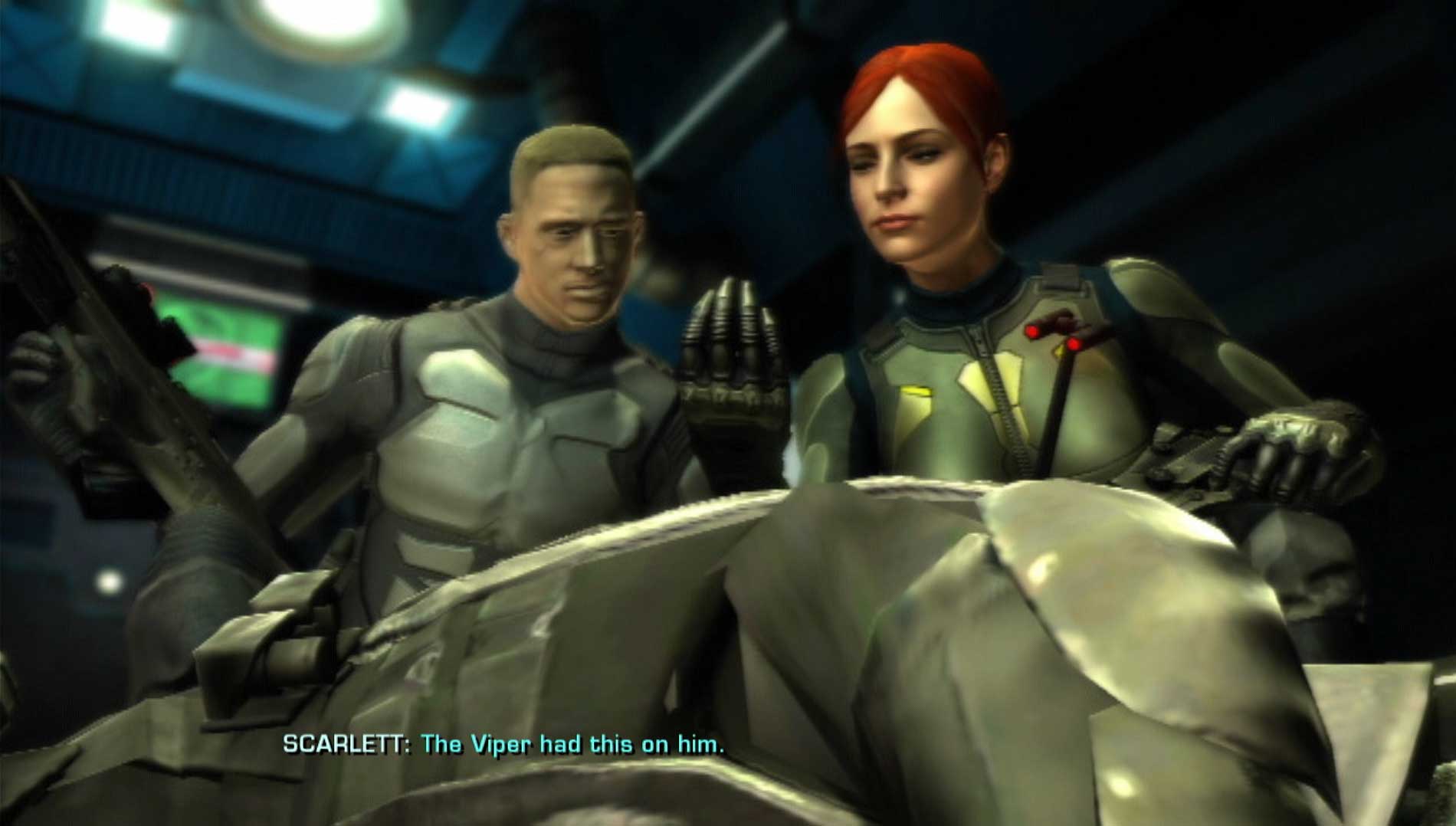 GI Joe The Rise of Cobra PS3 scarlett conversation talking cutscene