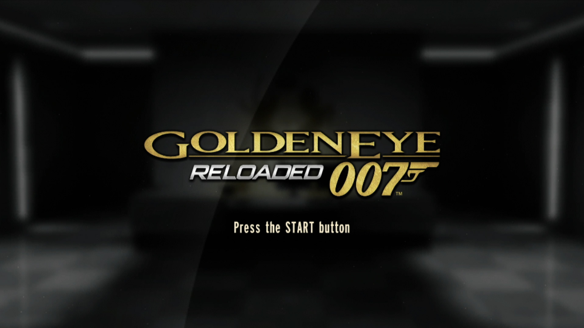 Goldeneye 007 Reloaded PS3 game title press start screen