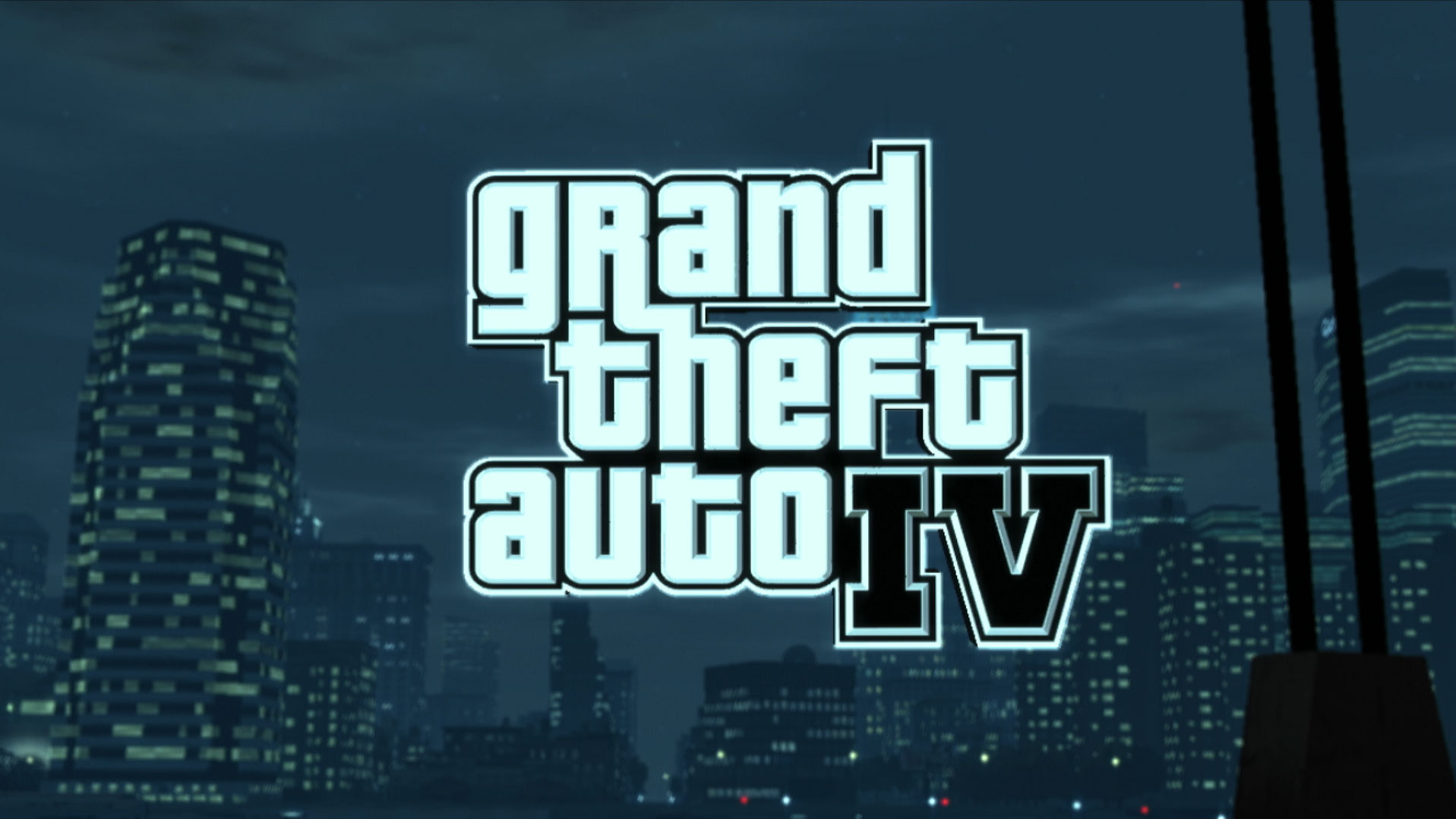 Grand Theft Auto IV PS3 video game title logo 