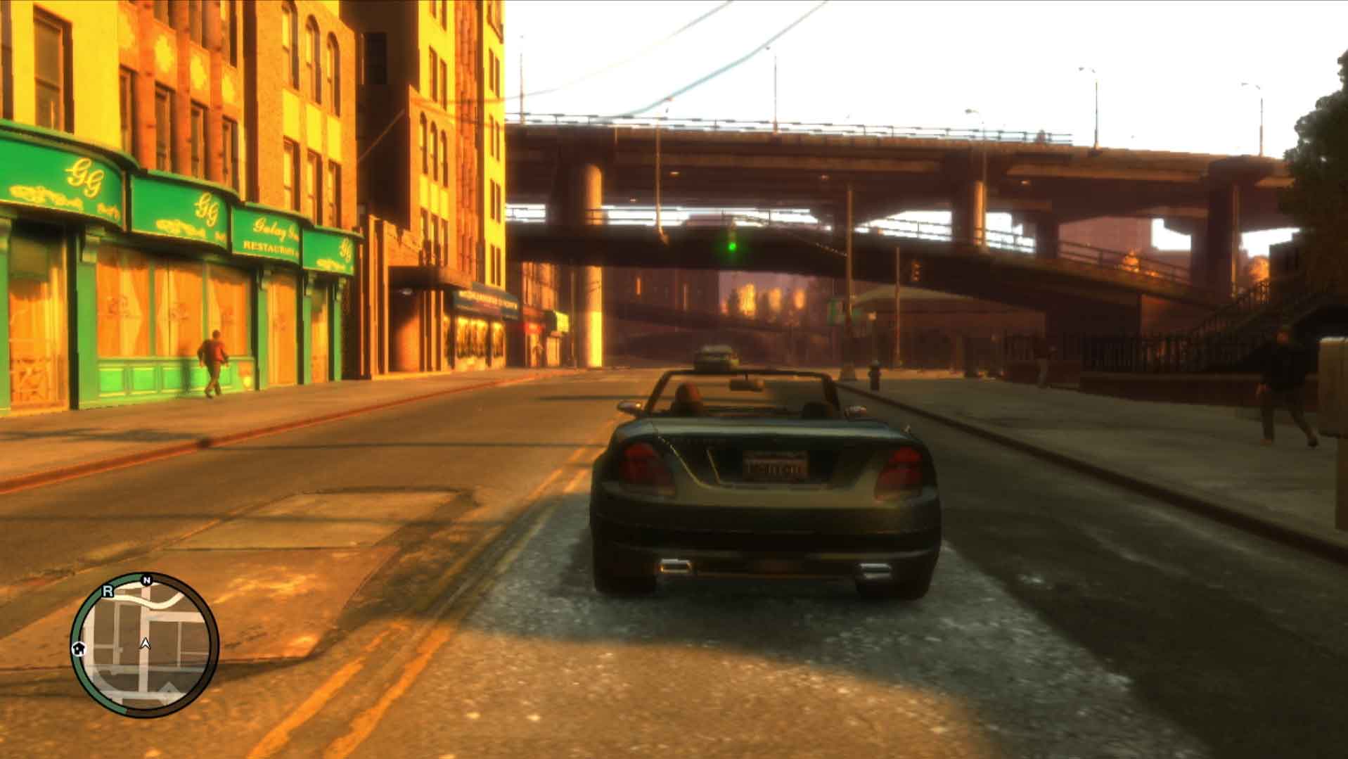 Grand Theft Auto IV PS3 driving convertible gameplay