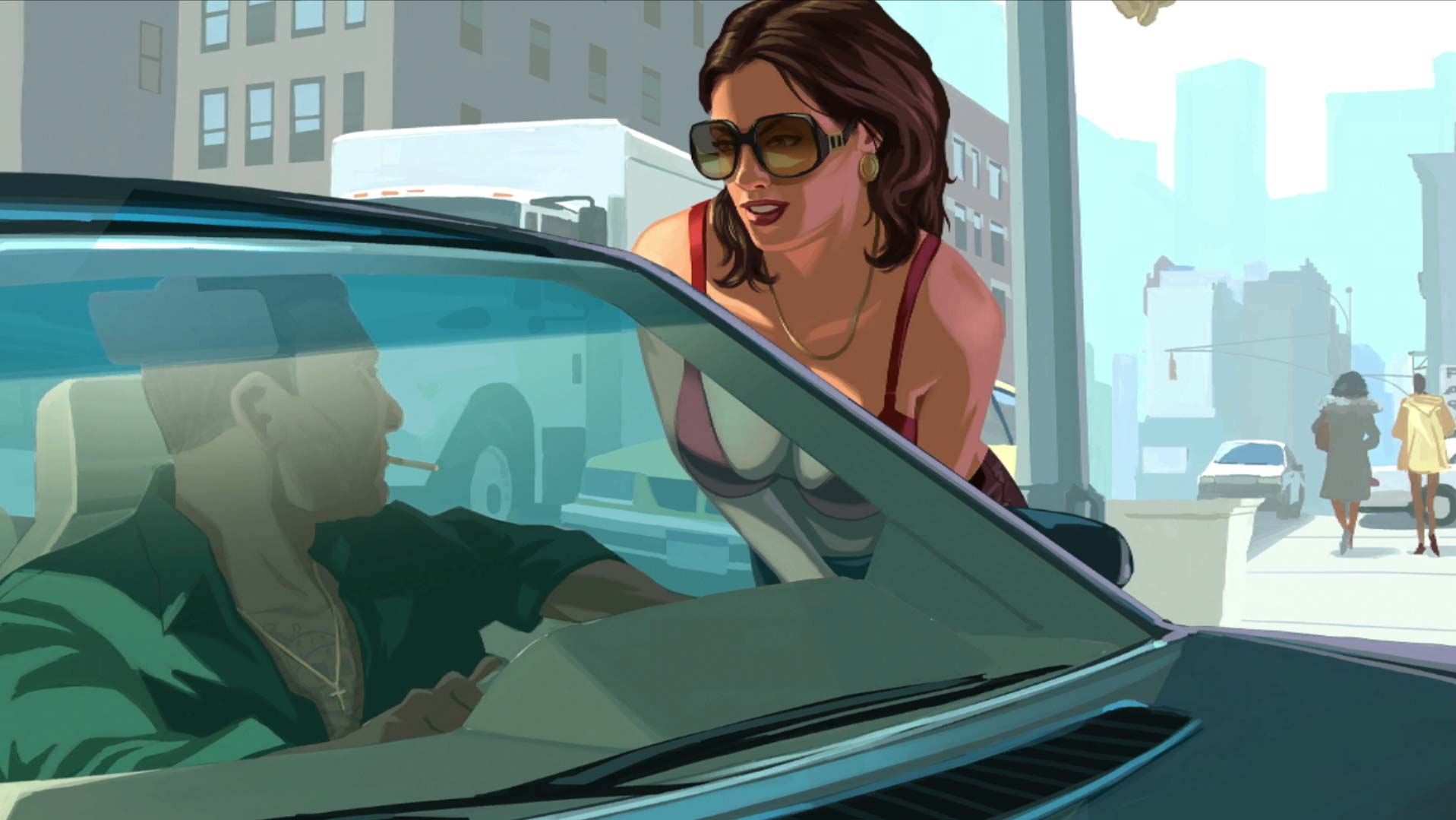 Grand Theft Auto IV PS3 cutscene women approaching car