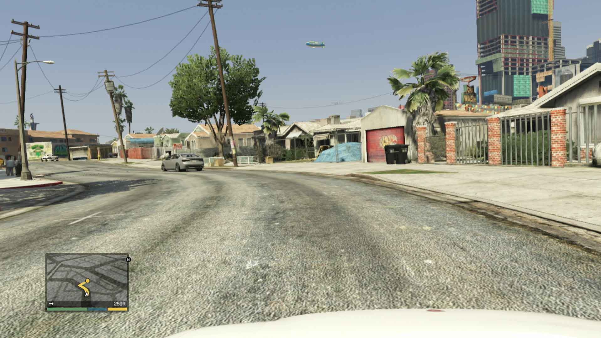 Grand Theft Auto V PS3 front view vehicle driving gameplay