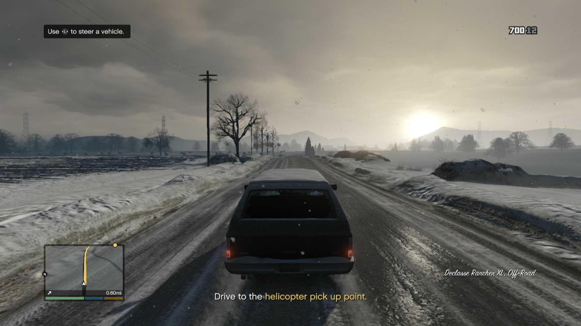 Grand Theft Auto V PS3 driving gameplay screenshot