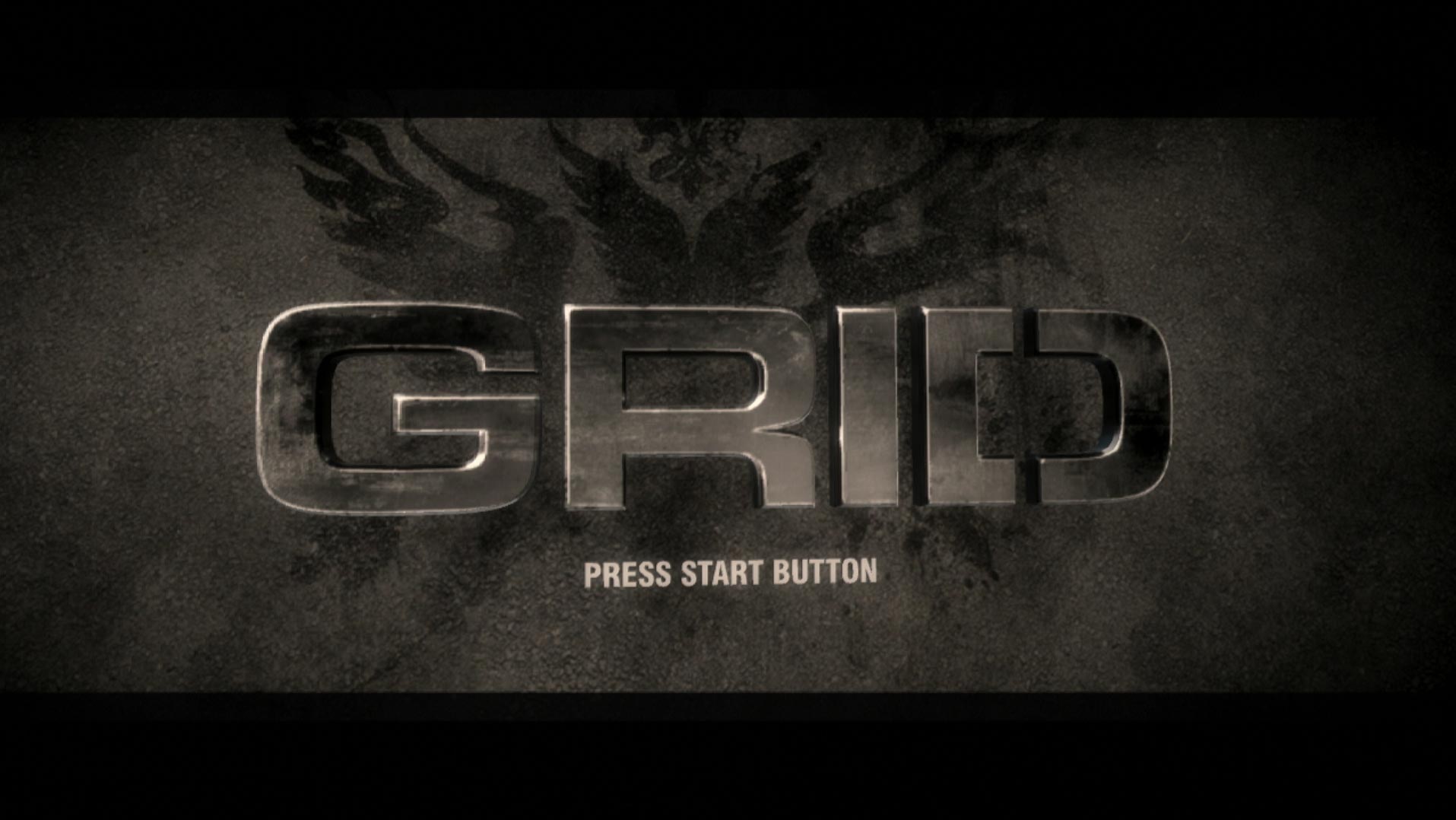 game title press start screen