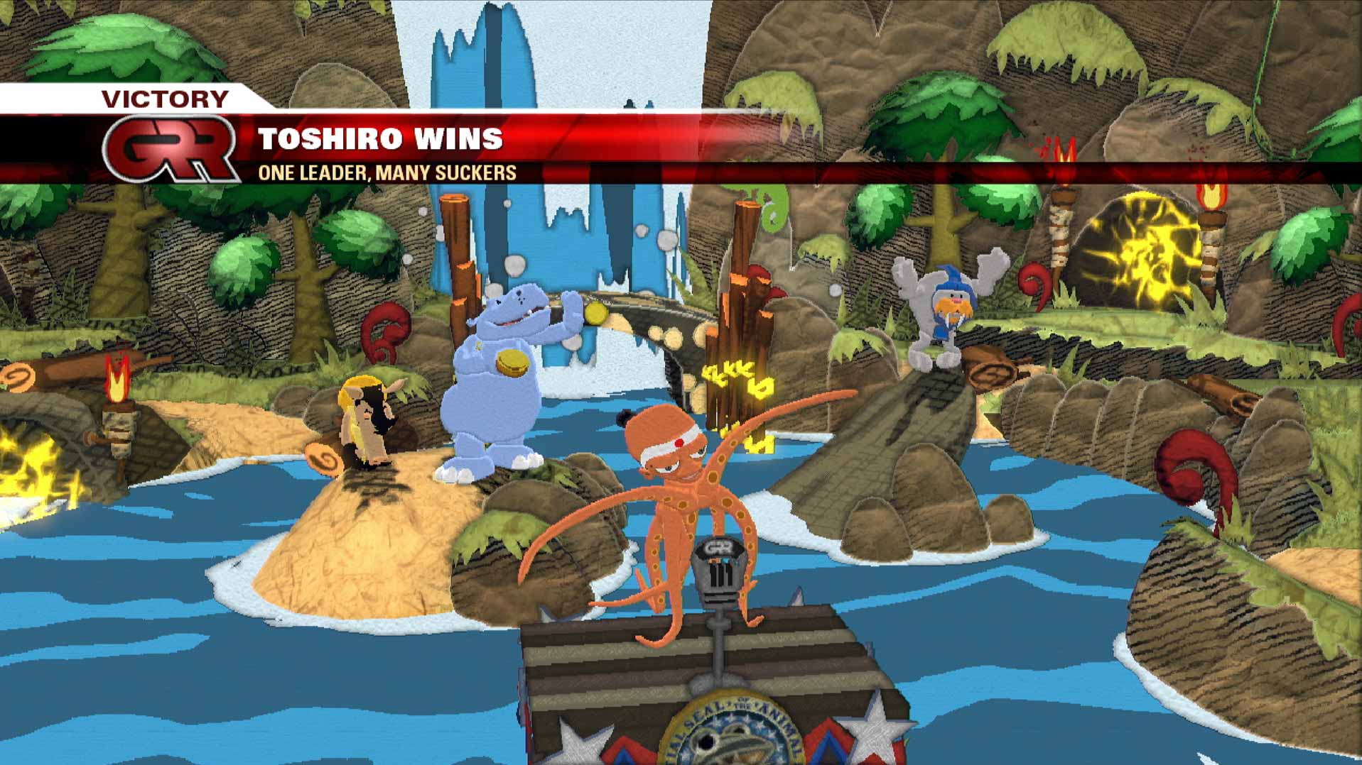 Hail to the Chimp PS3 toshiro wins game screenshot