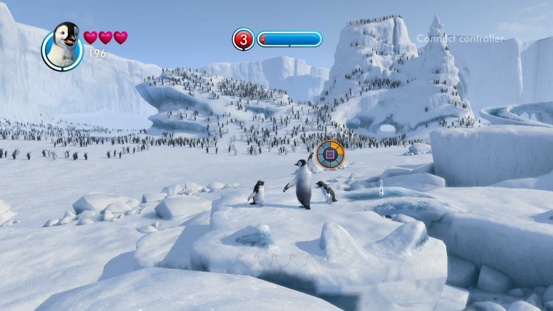 Happy Feet Two PS3 gameplay dance wheel screenshot