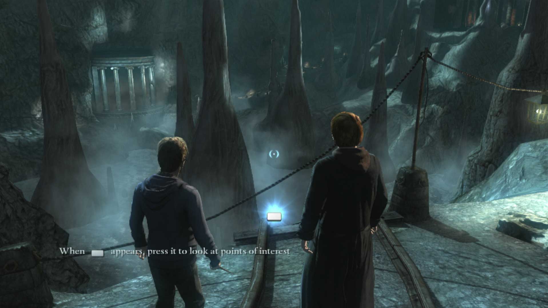 Harry Potter Deathly Hallows Part 2 PS3 underground point of interest smoking