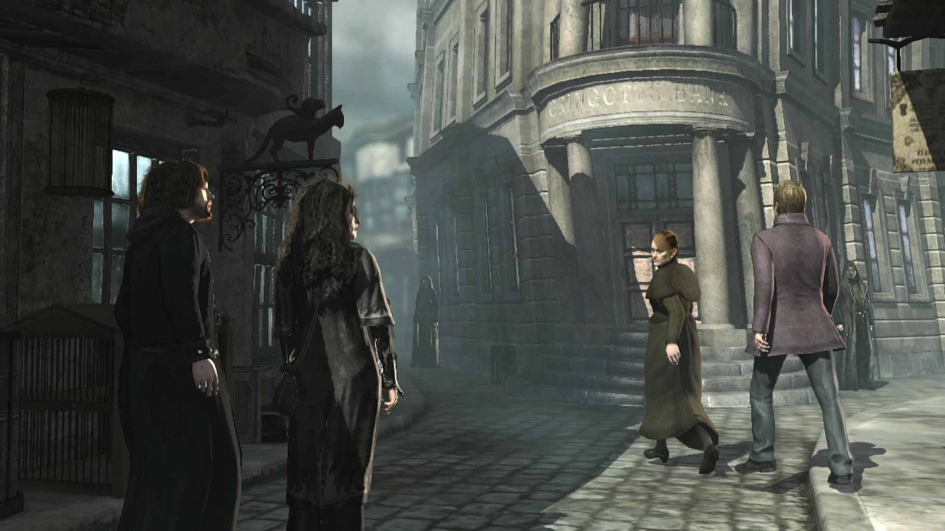 Harry Potter Deathly Hallows Part 2 PS3 outside street gringotts bank