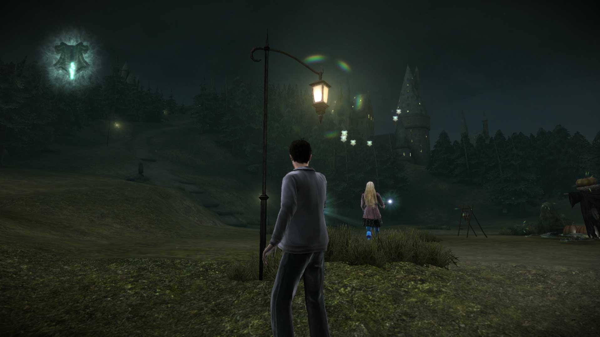 Harry Potter Half-Blood Prince PS3 screenshot lantern night