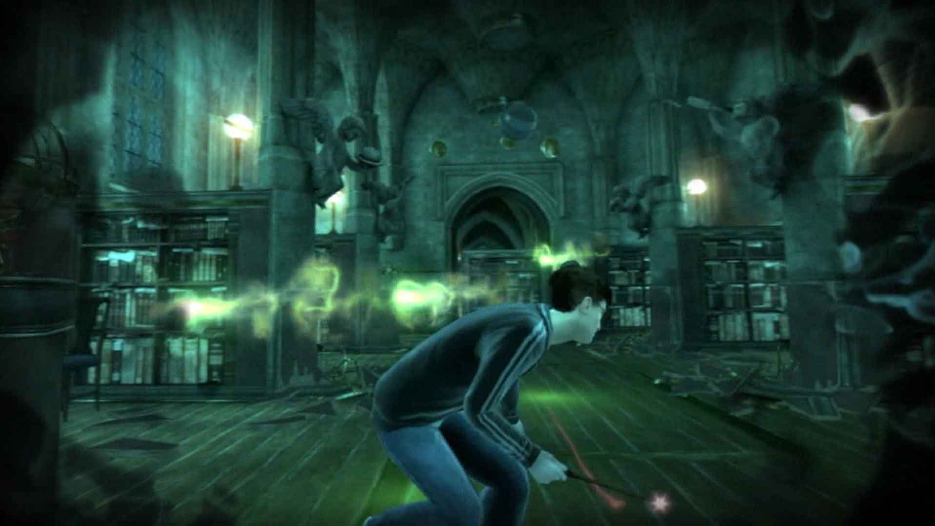 Harry Potter Half-Blood Prince PS3 cutscene library battle