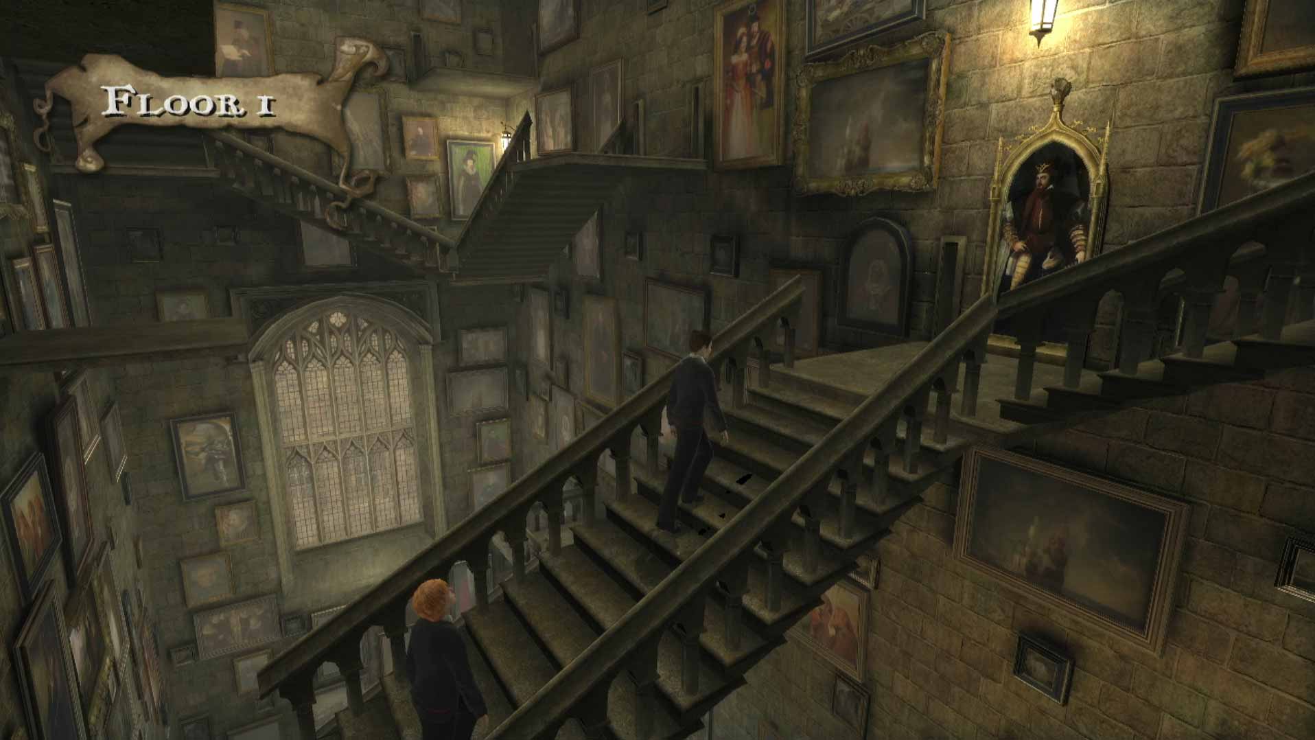 Harry Potter and the Order of the Phoenix PS3 floor 1 grand staircase