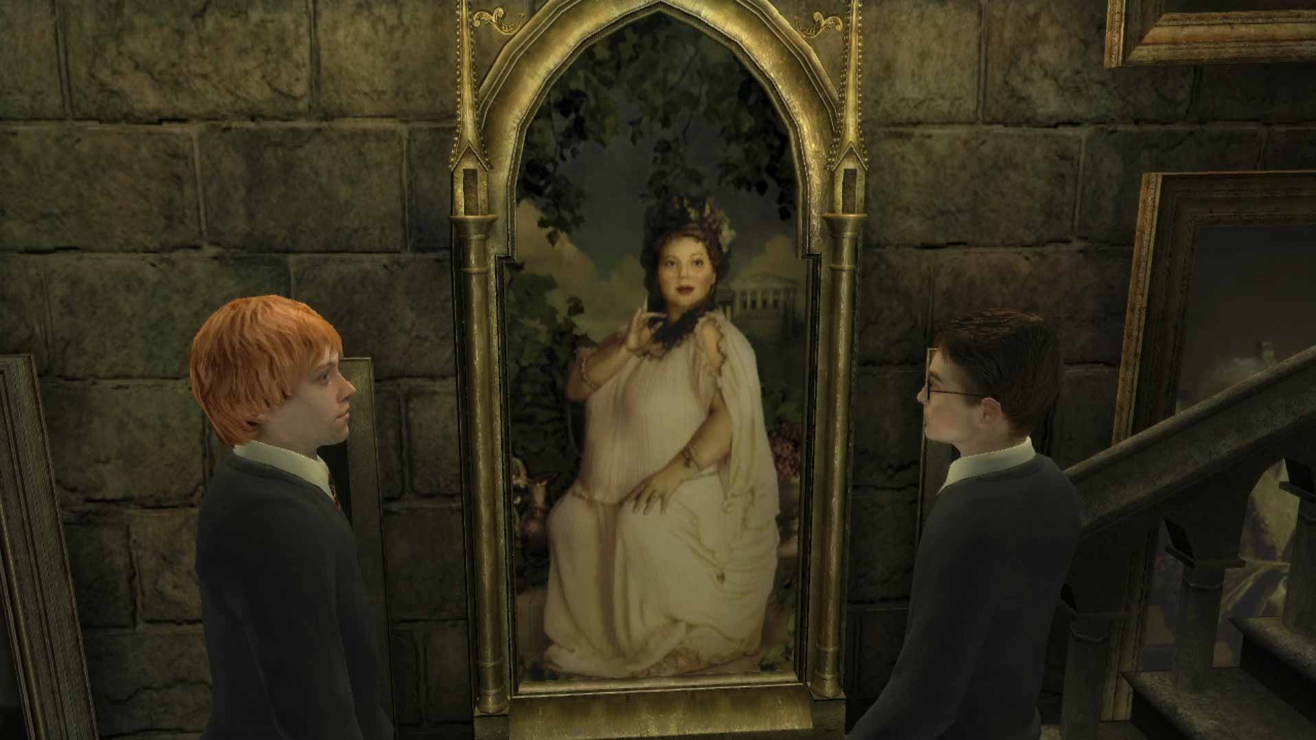 Harry Potter and the Order of the Phoenix PS3 fat lady painting door