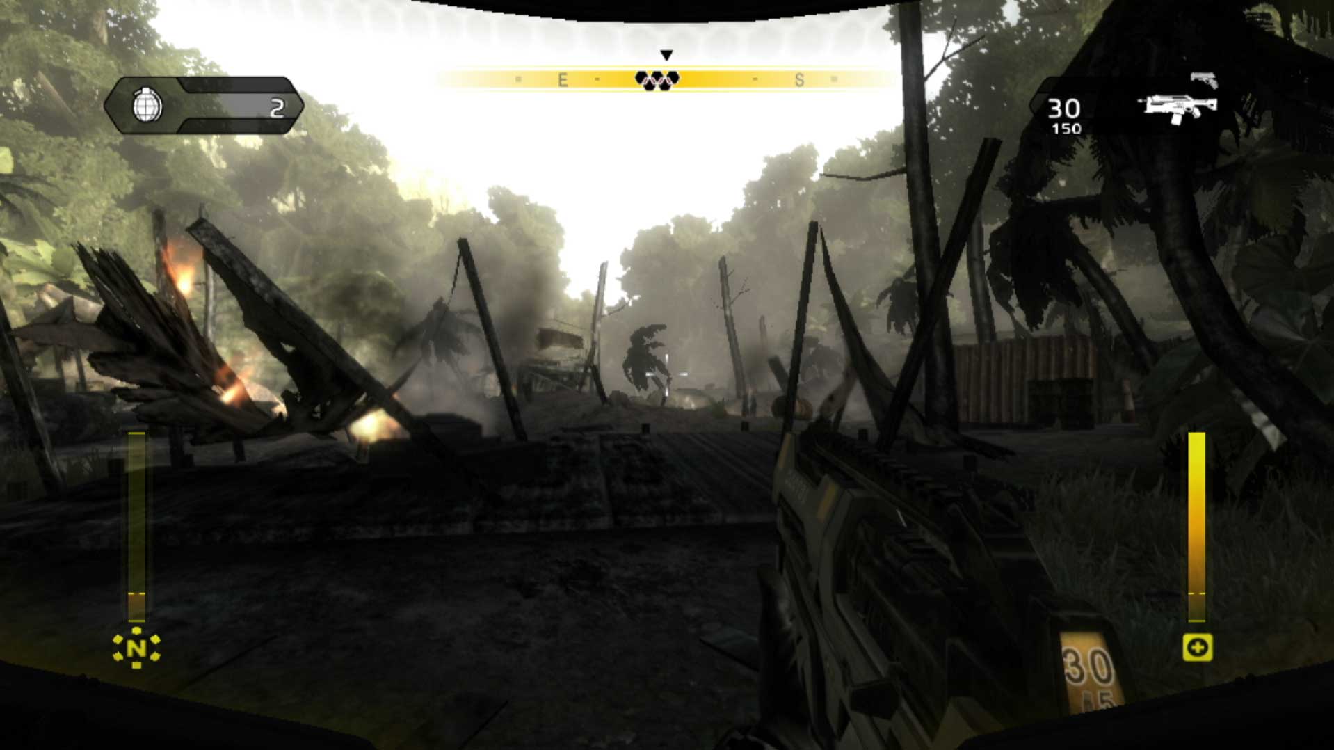 Haze PS3 plane crashing gameplay screenshot 