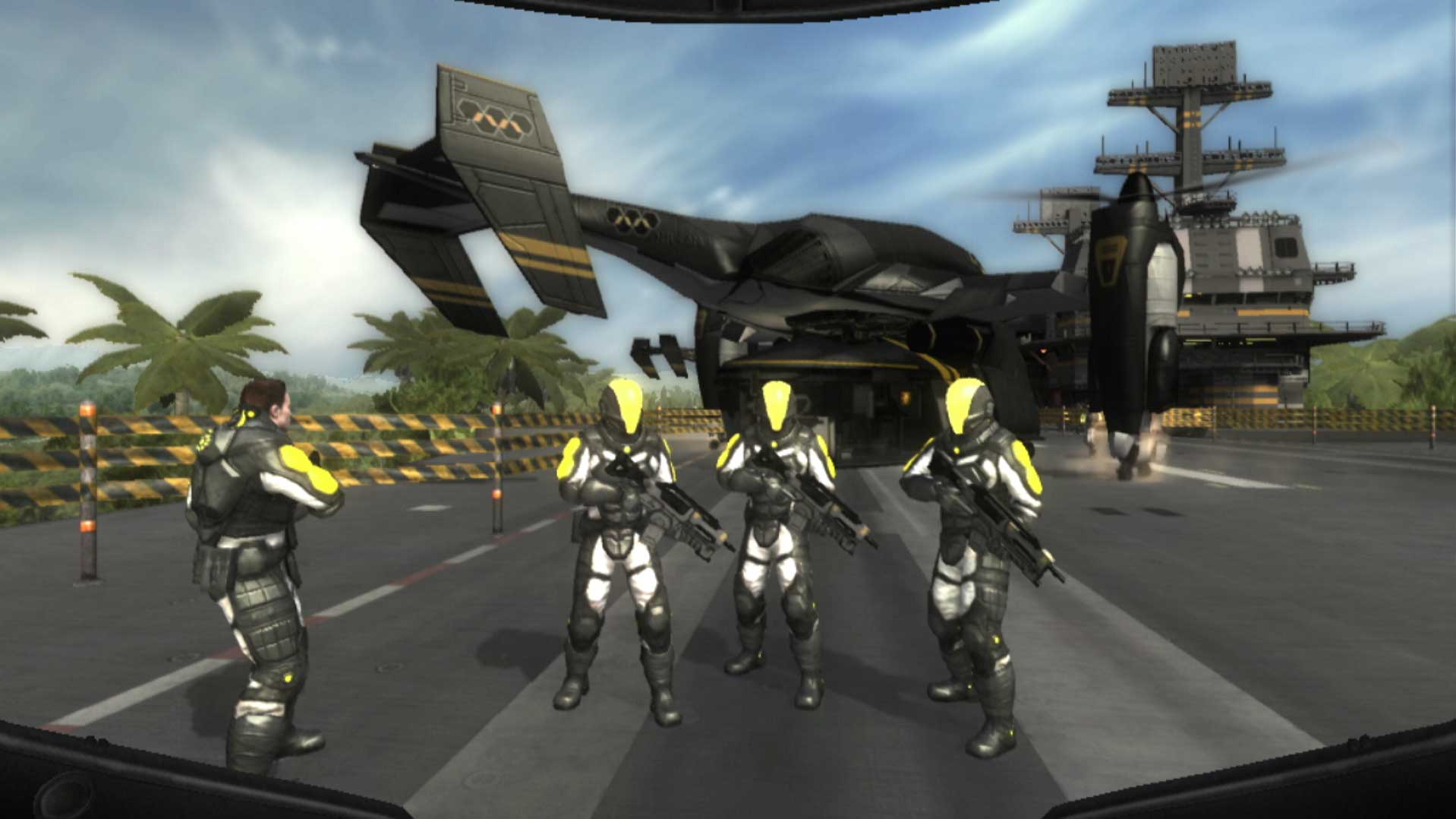 Haze PS3 future 2023 soldiers yellow suits