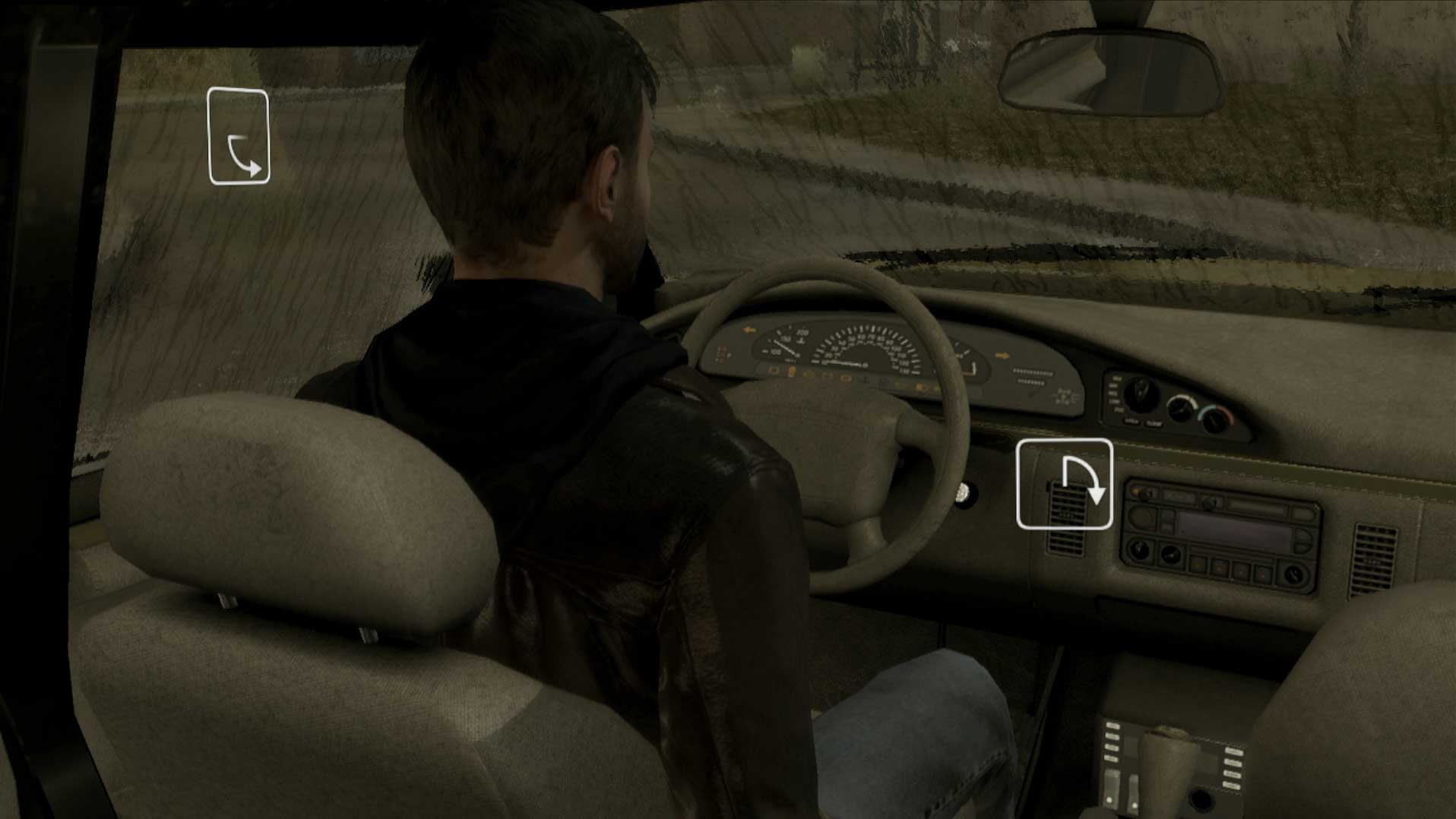 Heavy Rain PS3 inside car driving action buttons