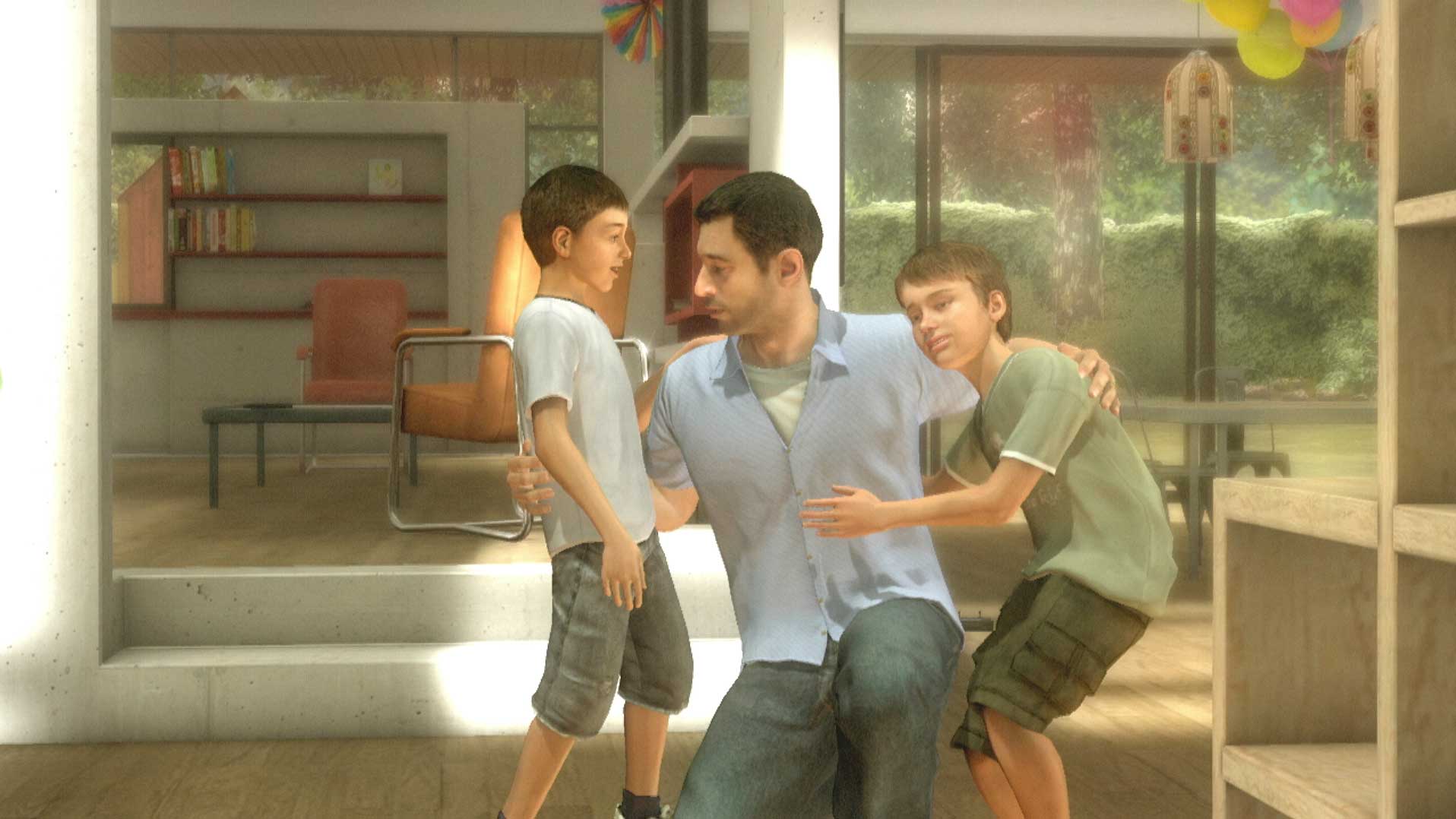 Heavy Rain PS3 family boys together cutscene