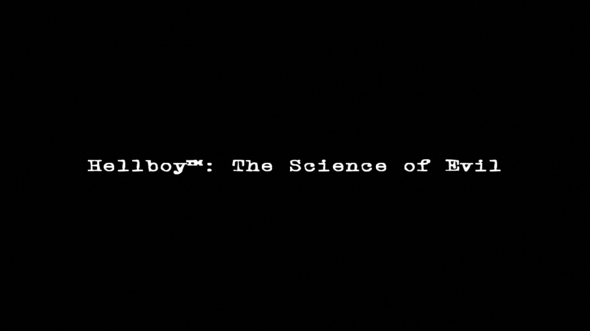 Hellboy The Science of Evil PS3 video game title logo 