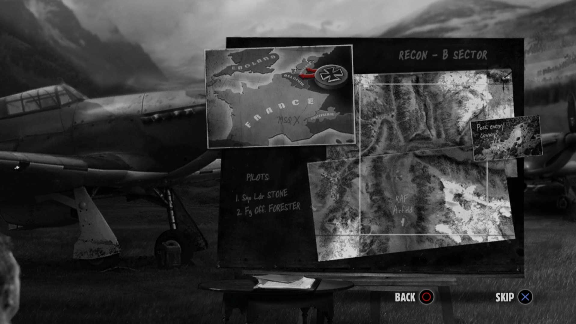 Heroes Over Europe PS3 france maps war information