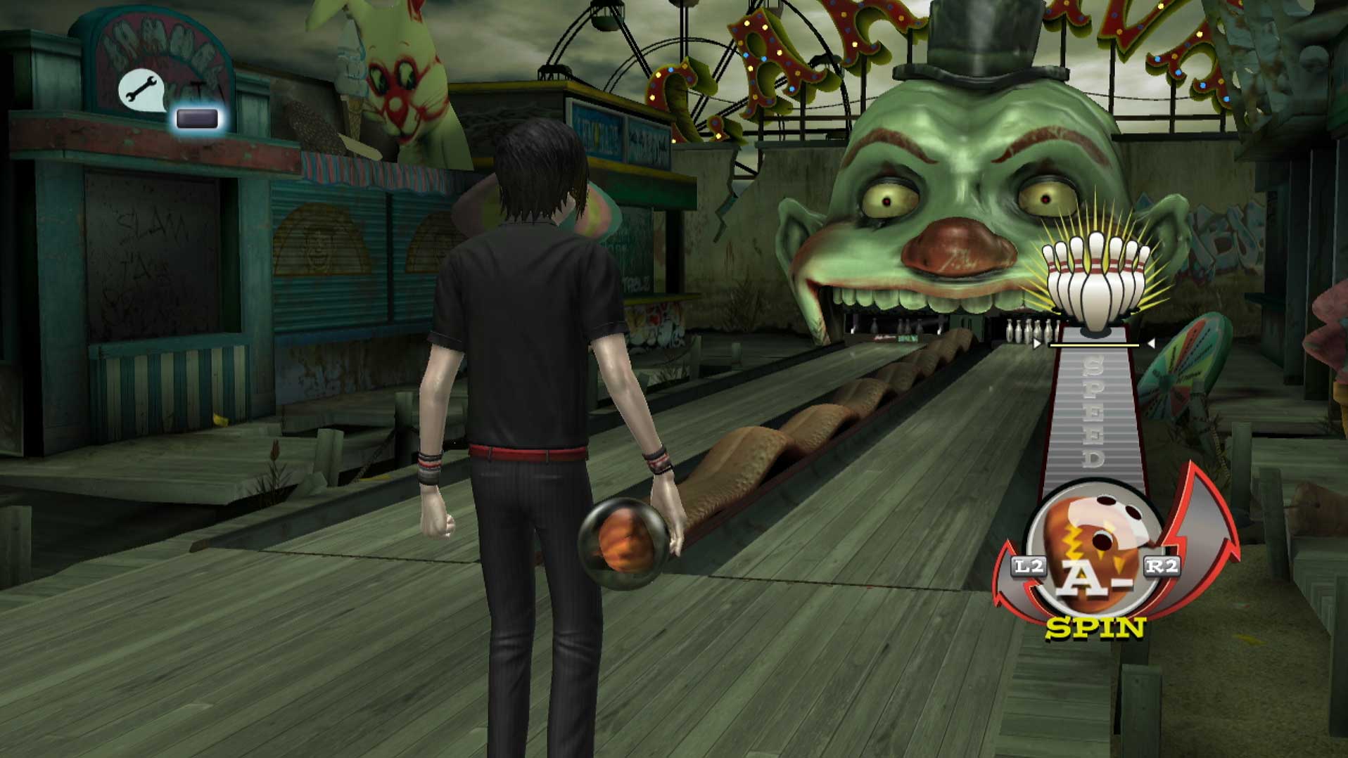 High Velocity Bowling PS3 gage goth horror lane