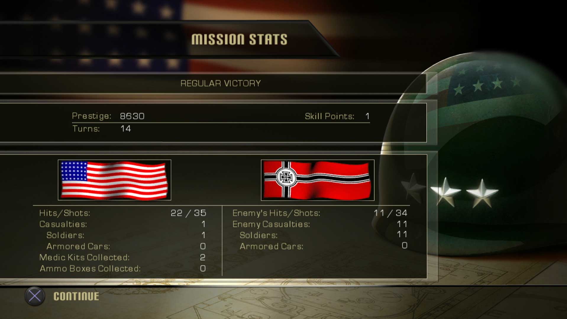 History Legends of War Patton PS3 game mission stats information