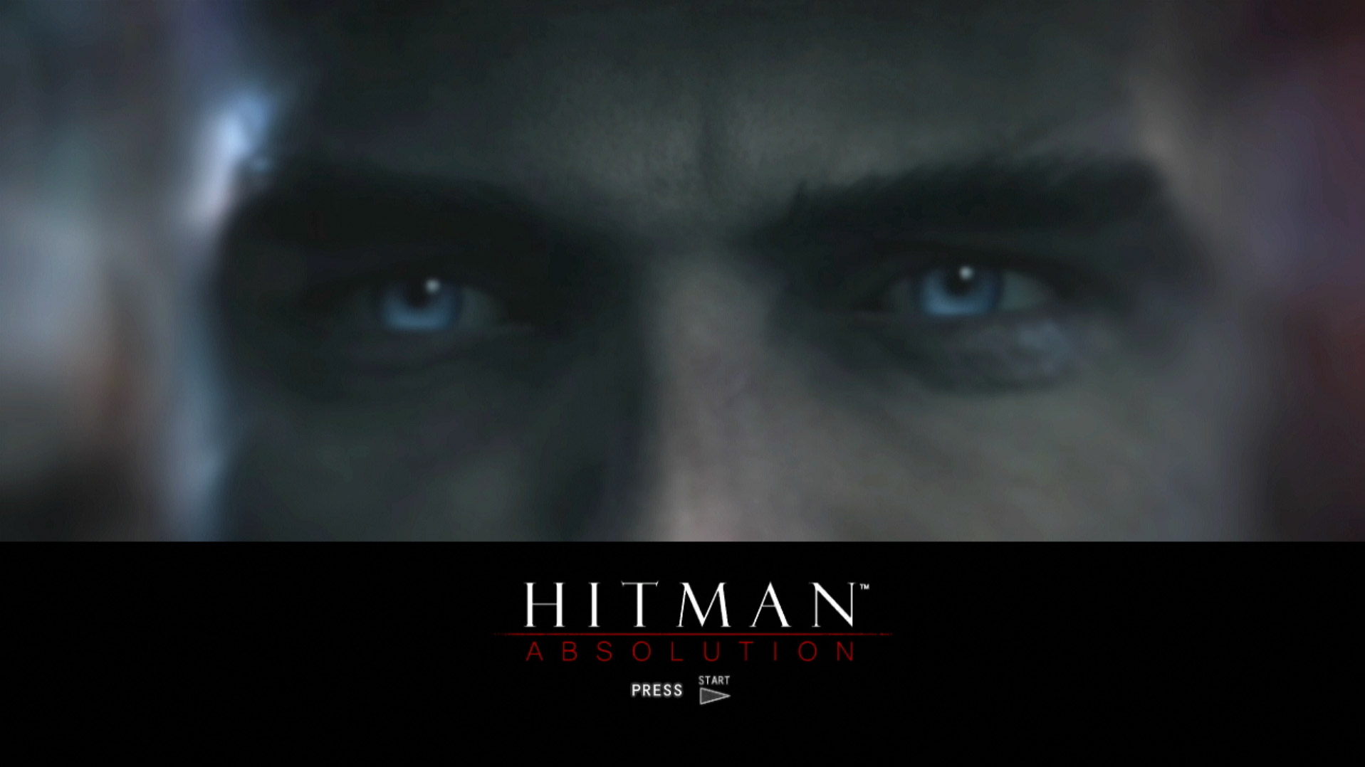 Hitman Absolution PS3 game title press start screen