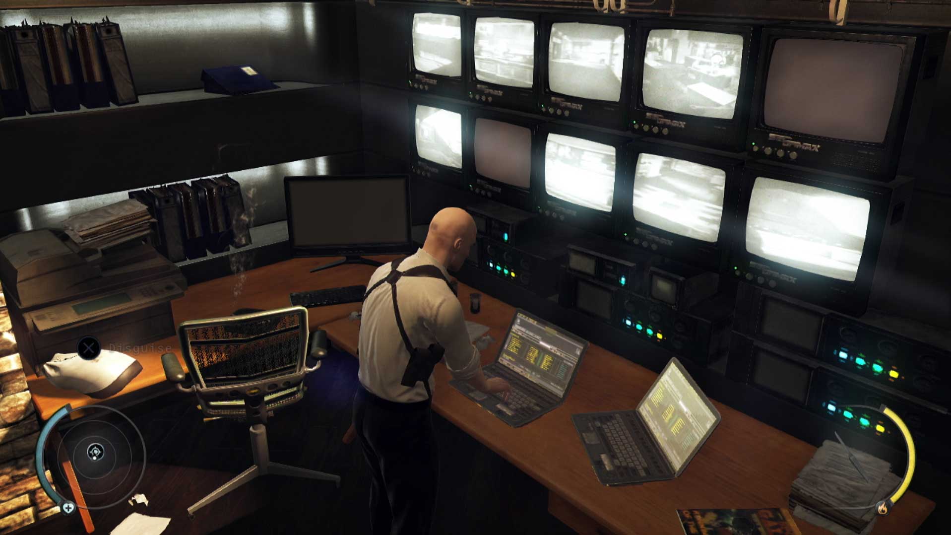 Hitman Absolution PS3 disabling security cameras office