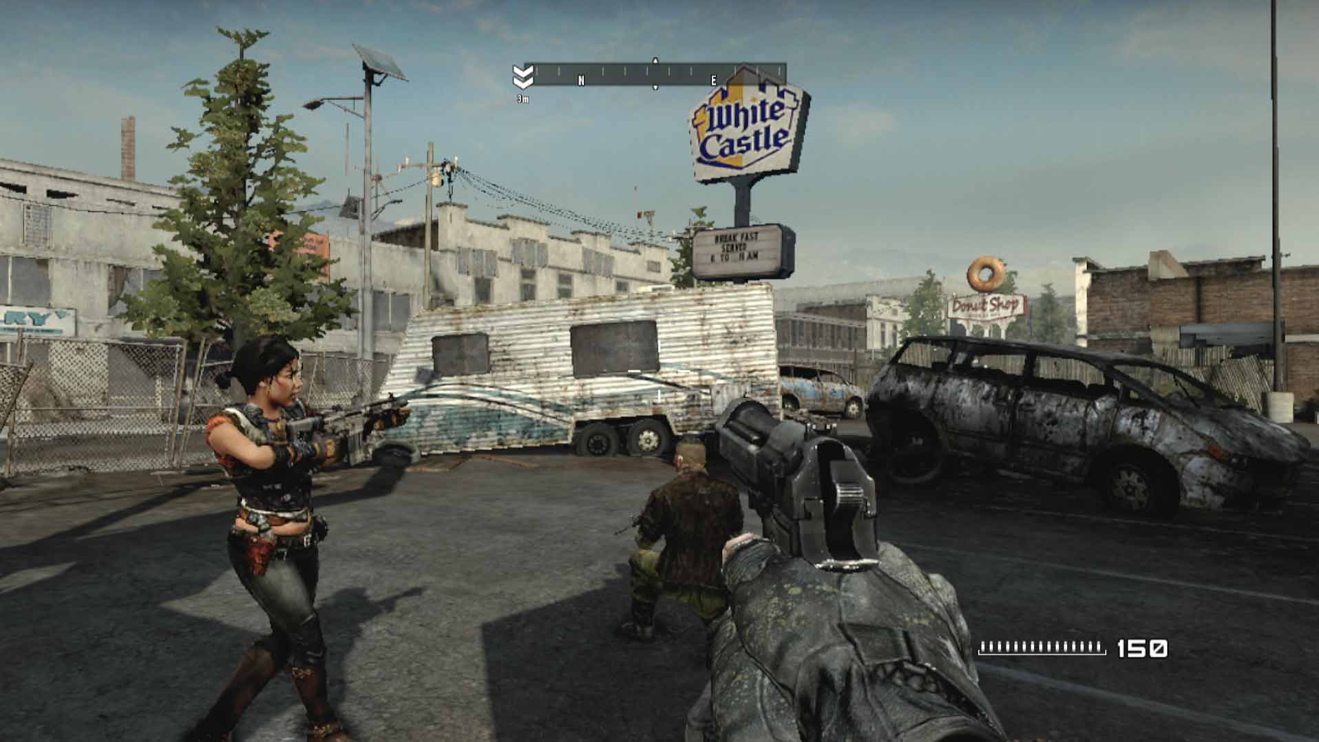 Homefront PS3 gameplay screenshot white castle