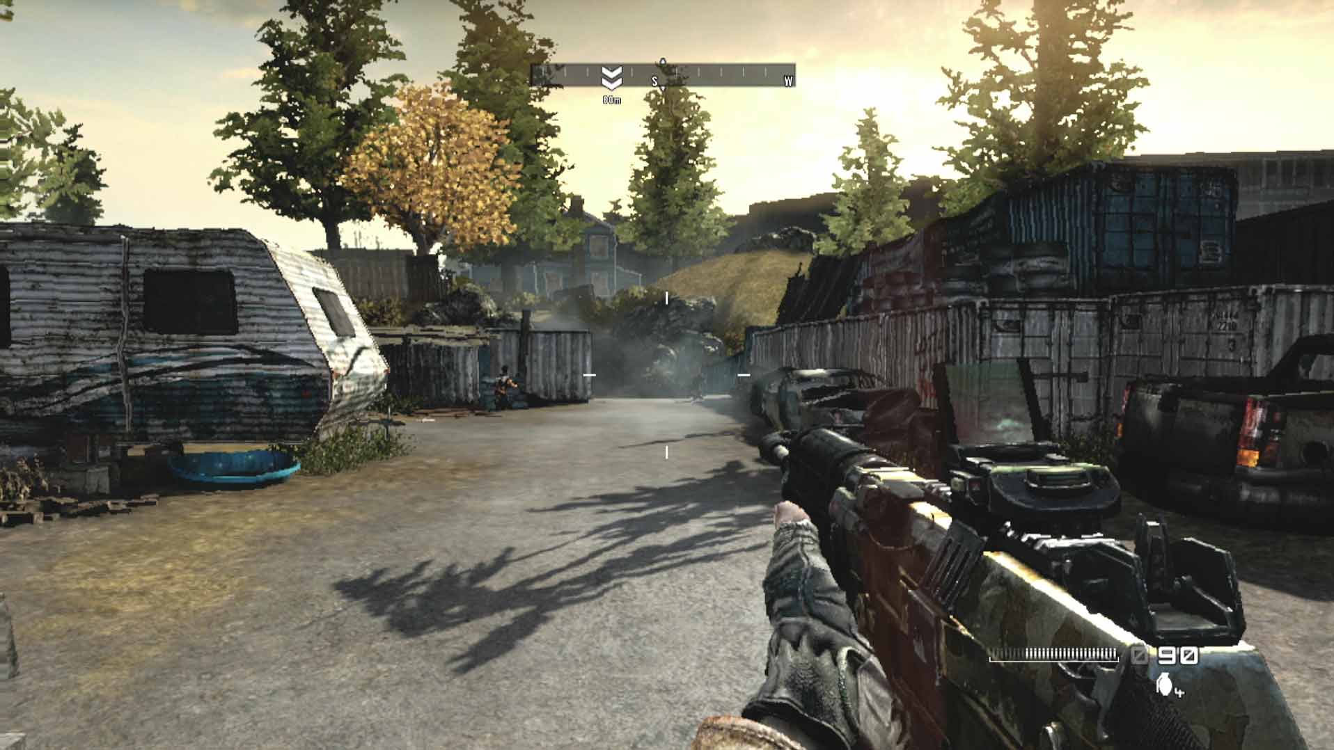 Homefront PS3 gameplay running junk yard