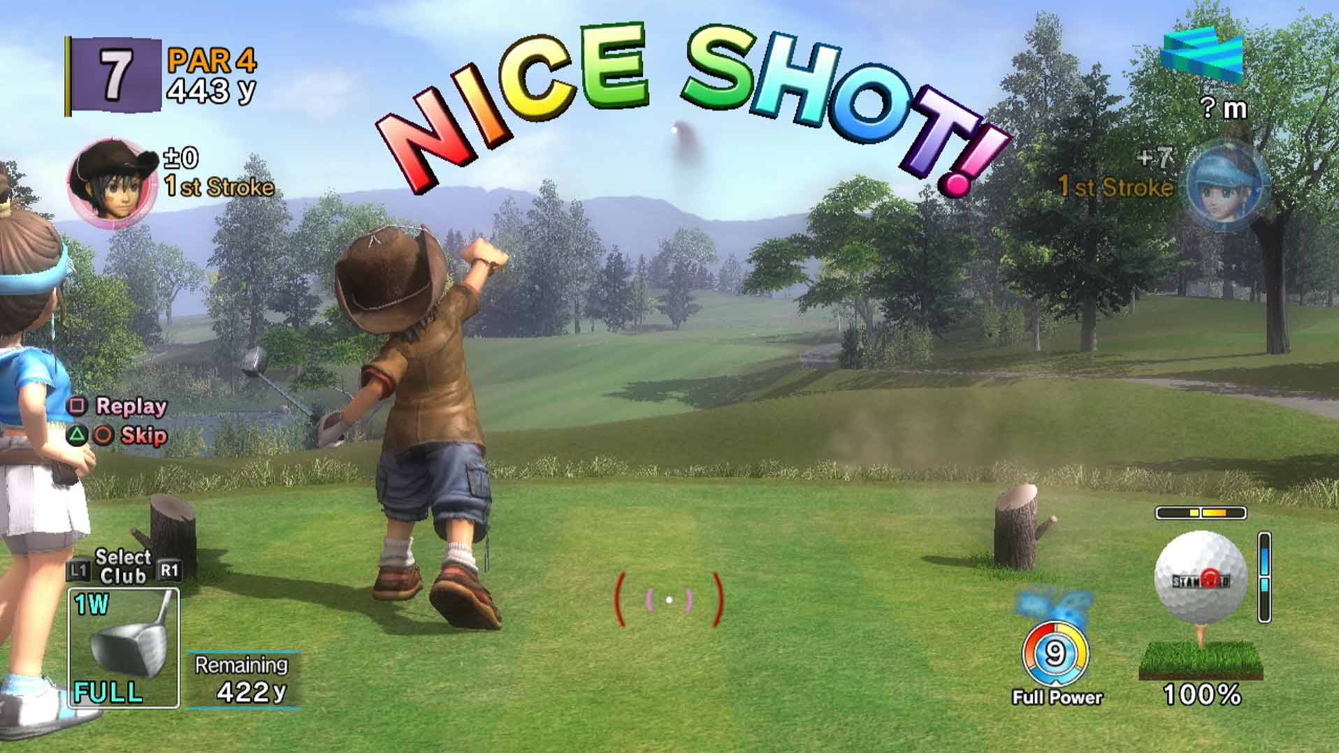 Hot Shots Golf Out of Bounds PS3 nice shoot ball smoking