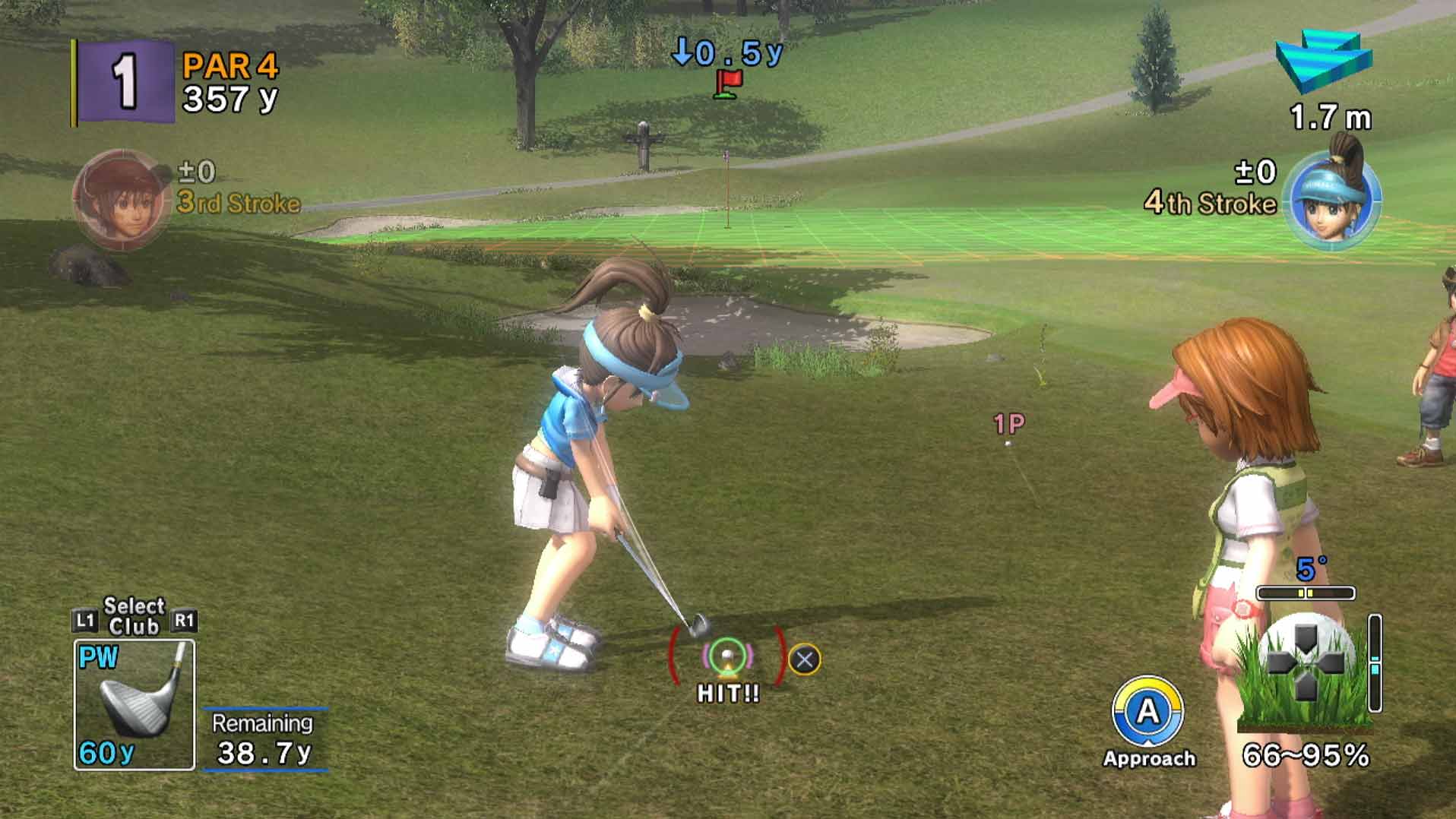 Hot Shots Golf Out of Bounds PS3 gameplay hit girl women