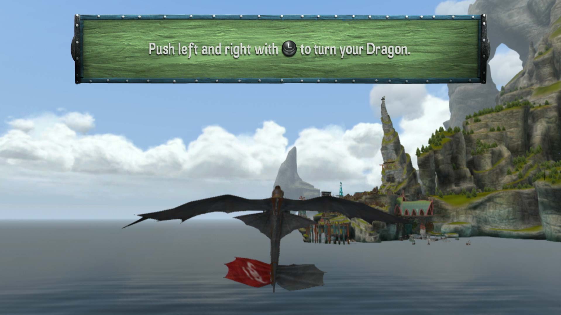 How To Train Your Dragon 2 PS3 flying gameplay L turn