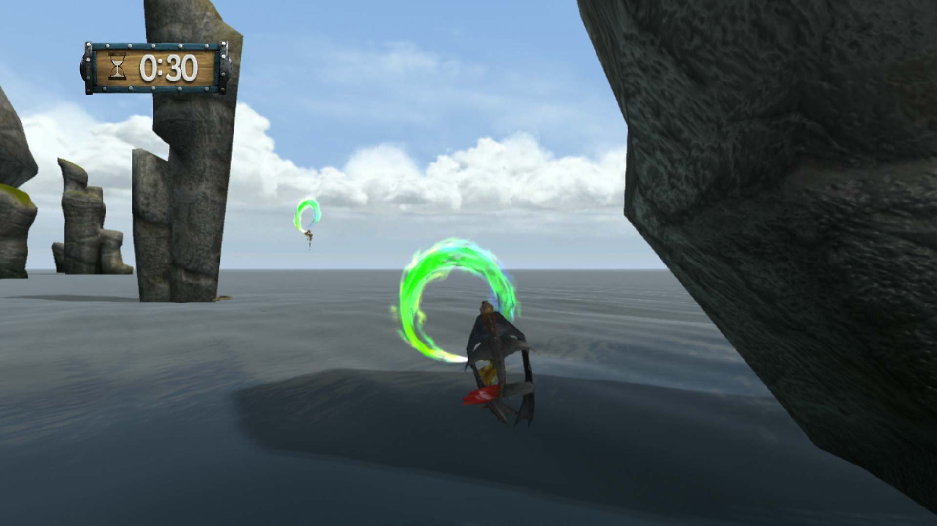 How To Train Your Dragon 2 PS3 flying through green rings