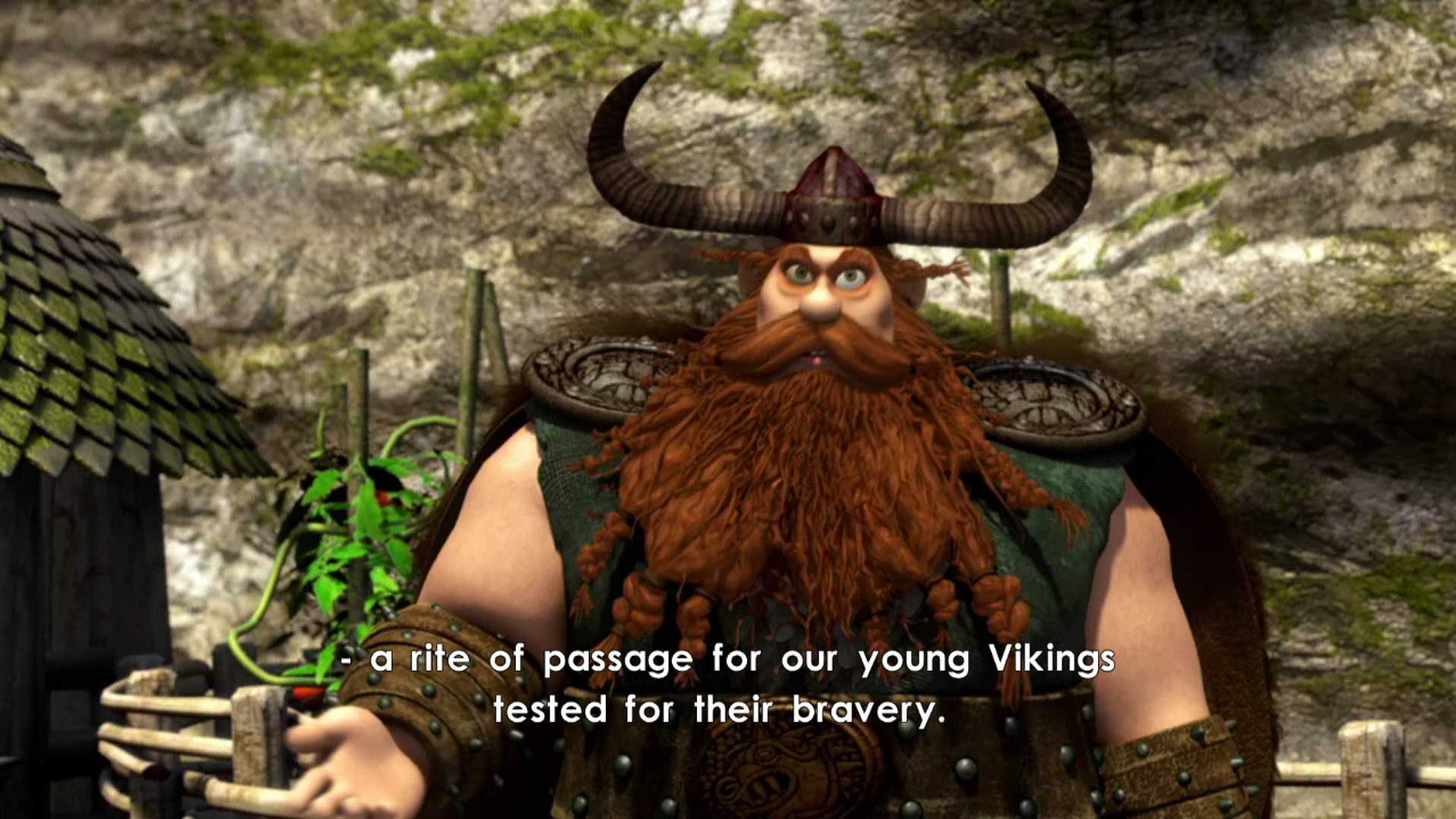 How to Train Your Dragon PS3 cutscene viking man talking