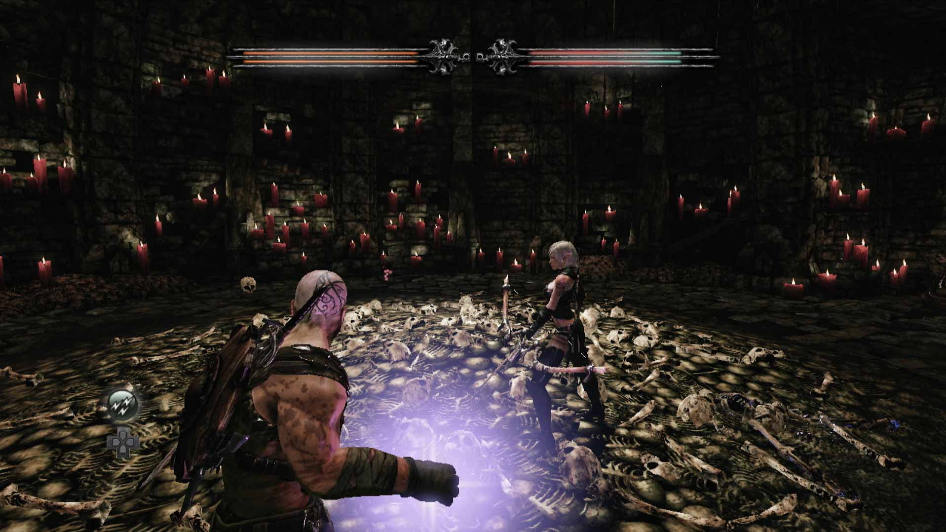 Hunted The Demon's Forge PS3 gameplay screenshot room skeletons