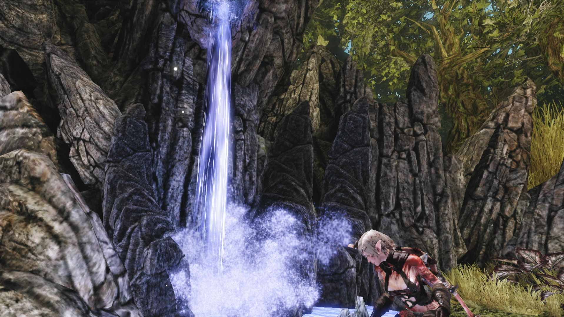 Hunted The Demon's Forge PS3 filling vail water fall