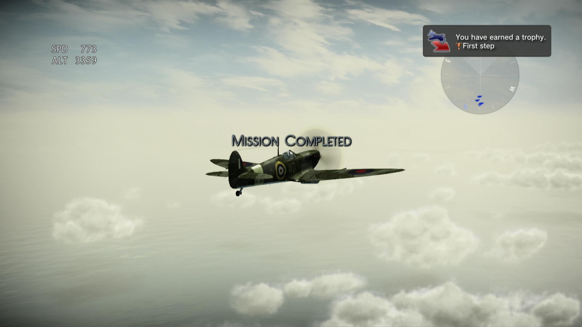 IL-2 Sturmovik Birds of Prey PS3 trophy earned first step