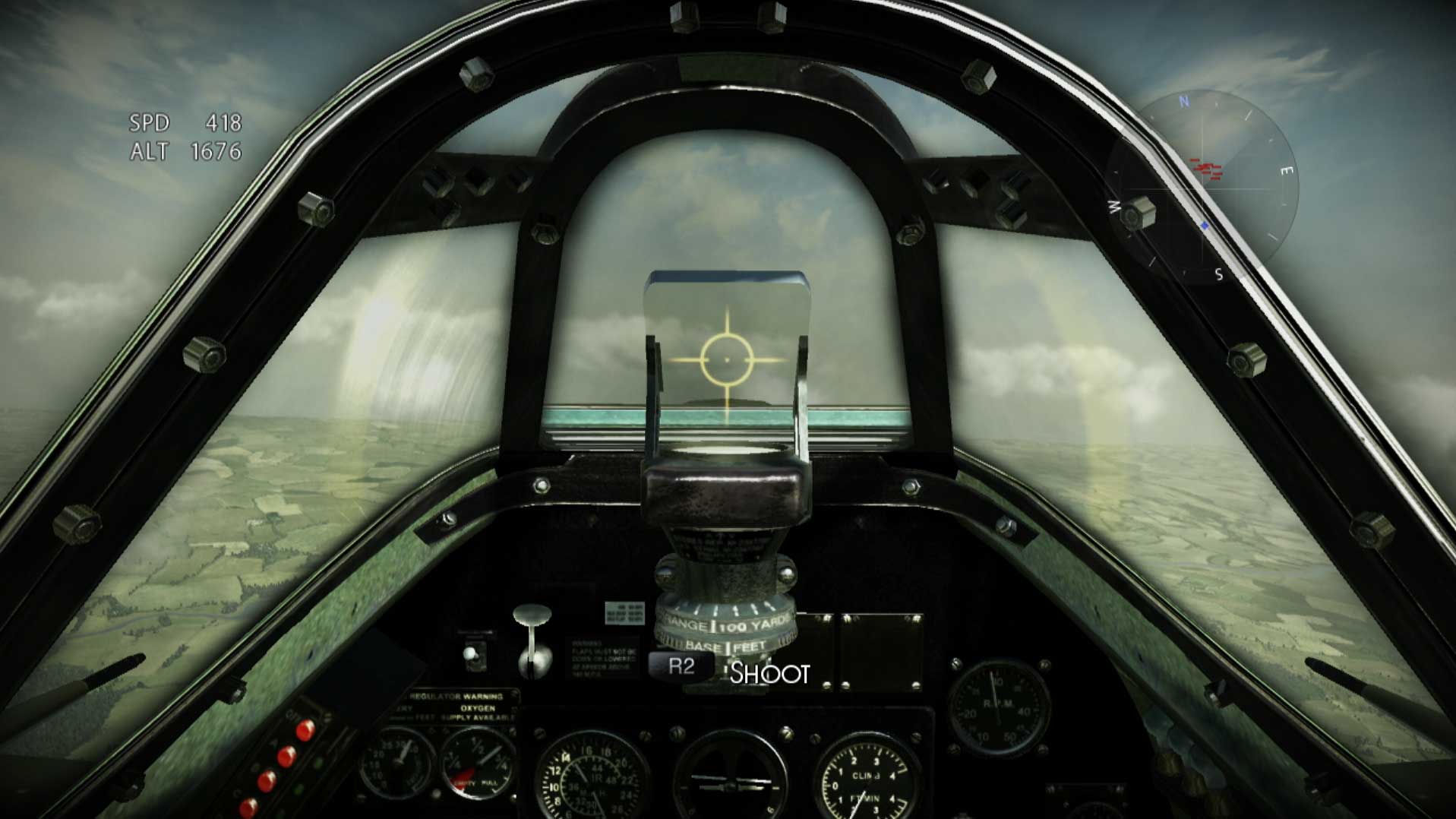 IL-2 Sturmovik Birds of Prey PS3 inside cockpit view gameplay