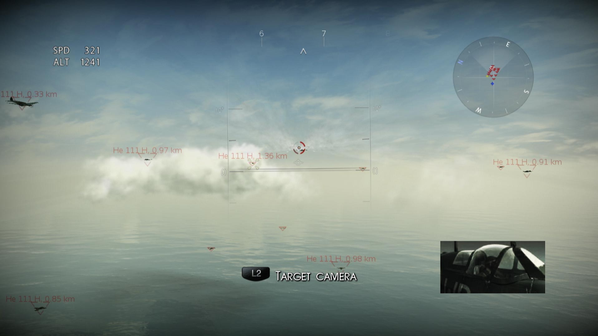 IL-2 Sturmovik Birds of Prey PS3 target camera view enemy planes