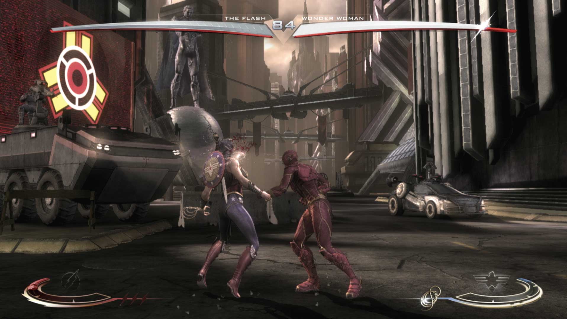 Injustice Gods Among Us PS3 gameplay flash vs wonder women