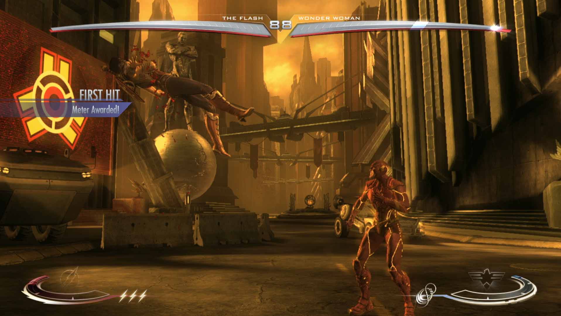 Injustice Gods Among Us PS3 flash fight battle screenshot